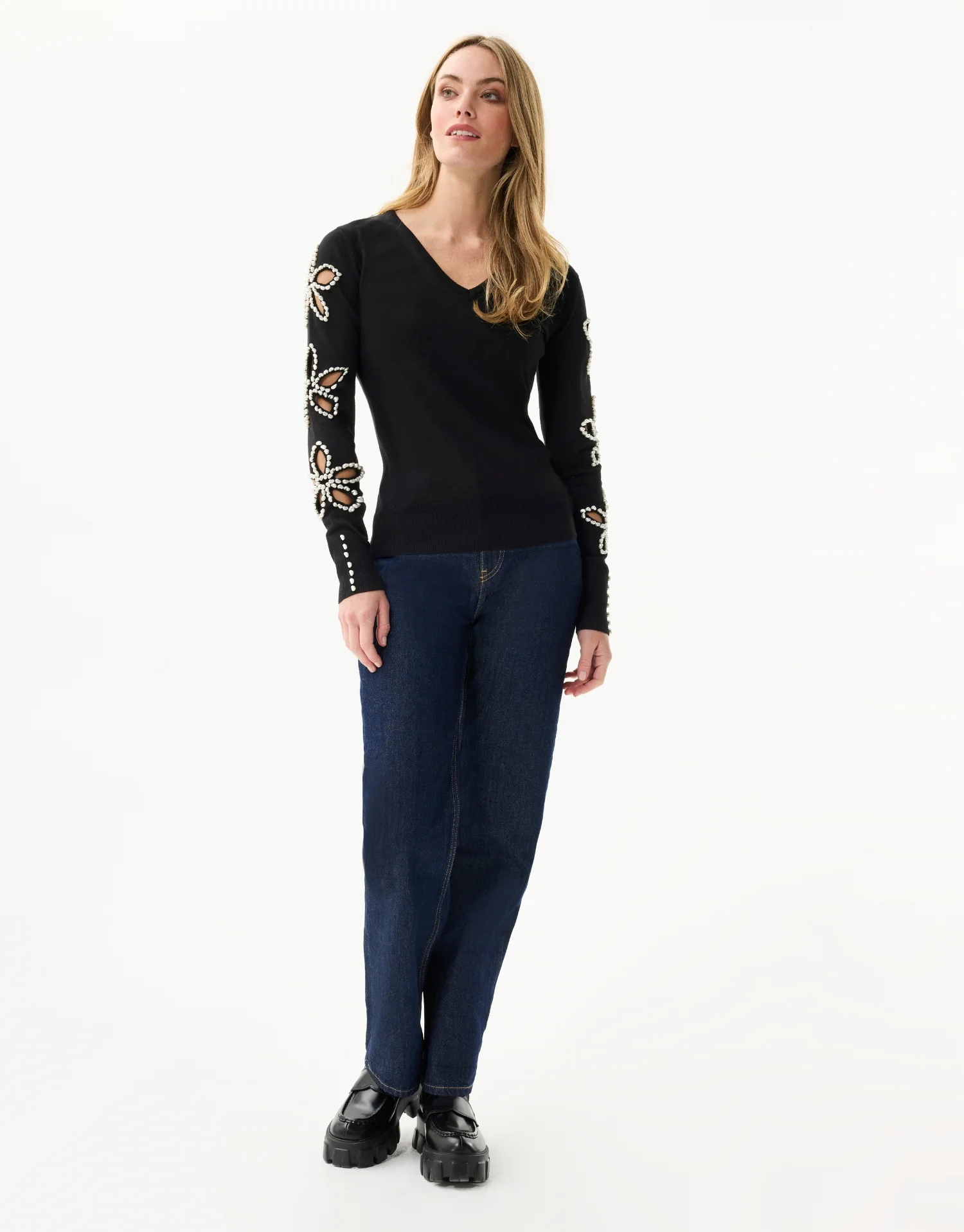 Pull perles floral - Image 3