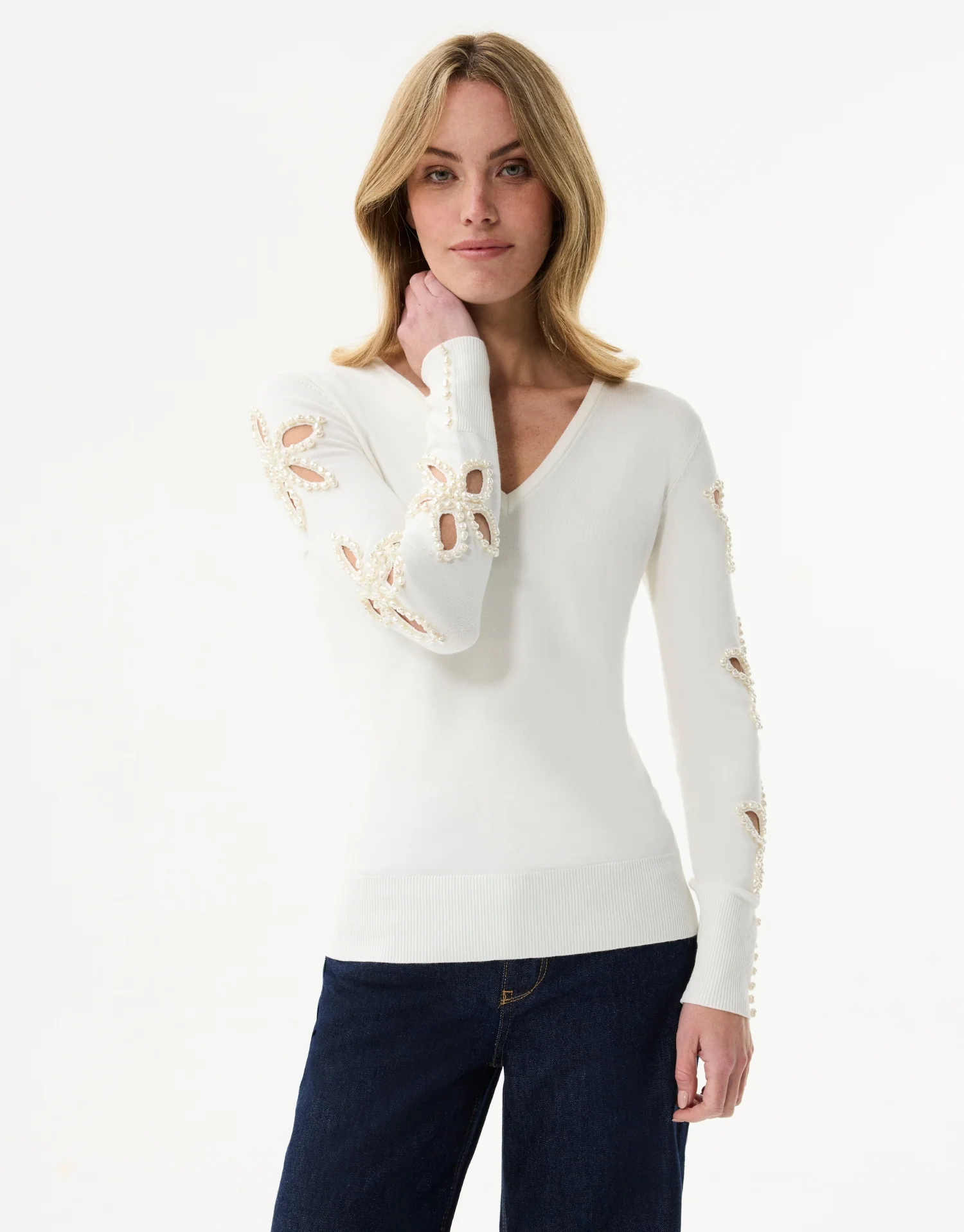 Pull perles floral - Image 5