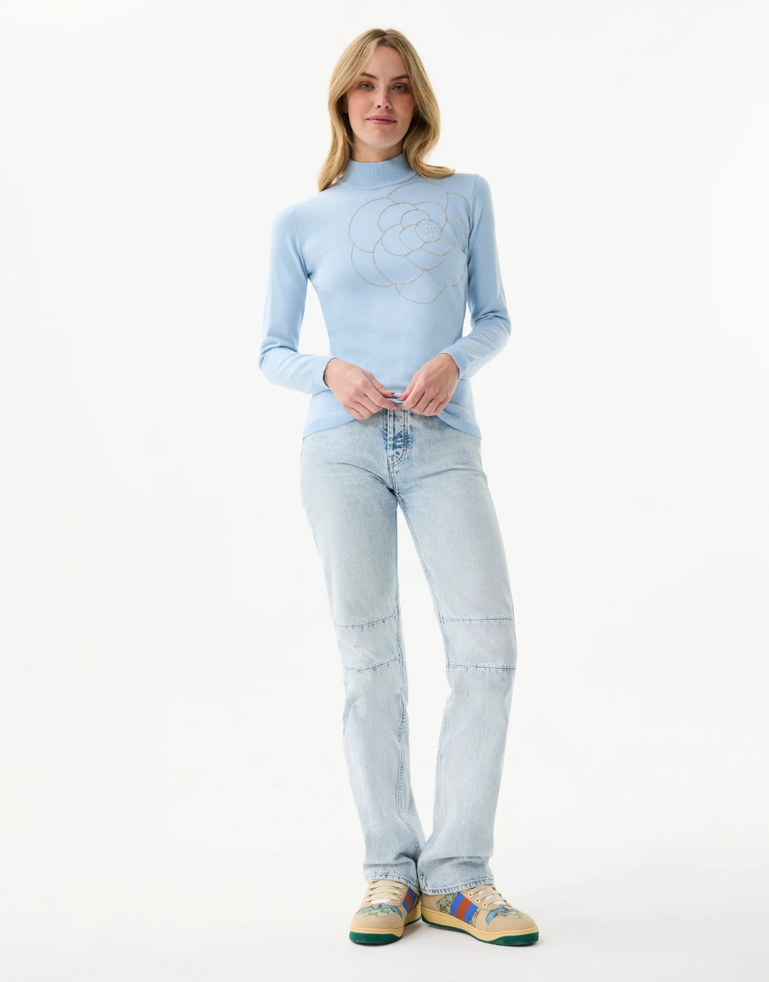 Pull col montant strass - Image 6