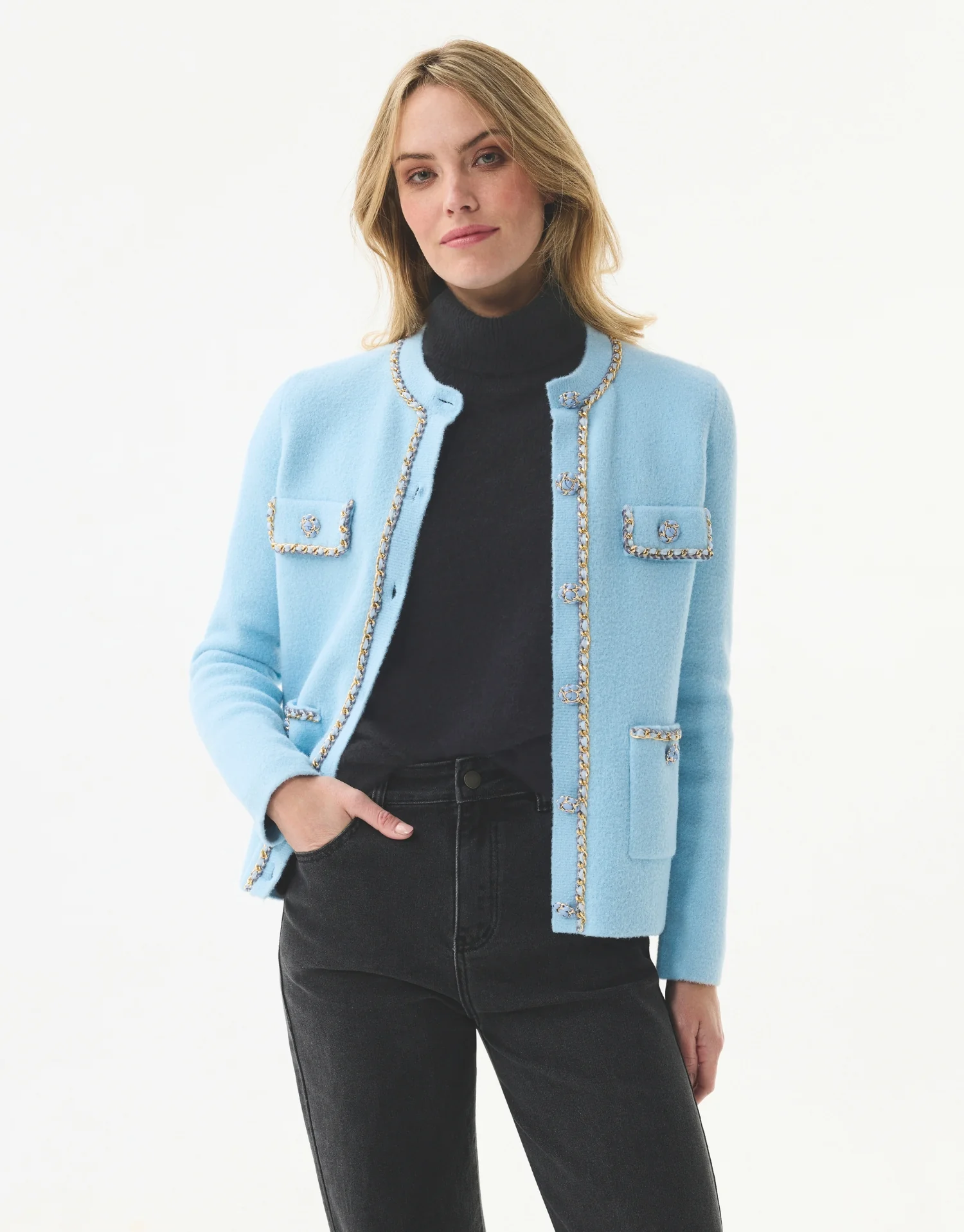 Cardigan à détails dorés - Image 4