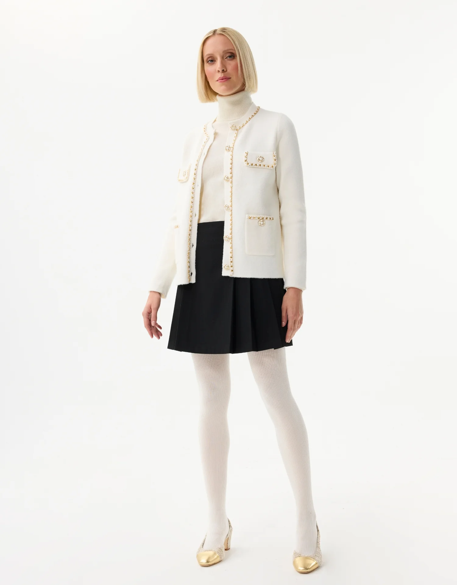 Cardigan à détails dorés - Image 5