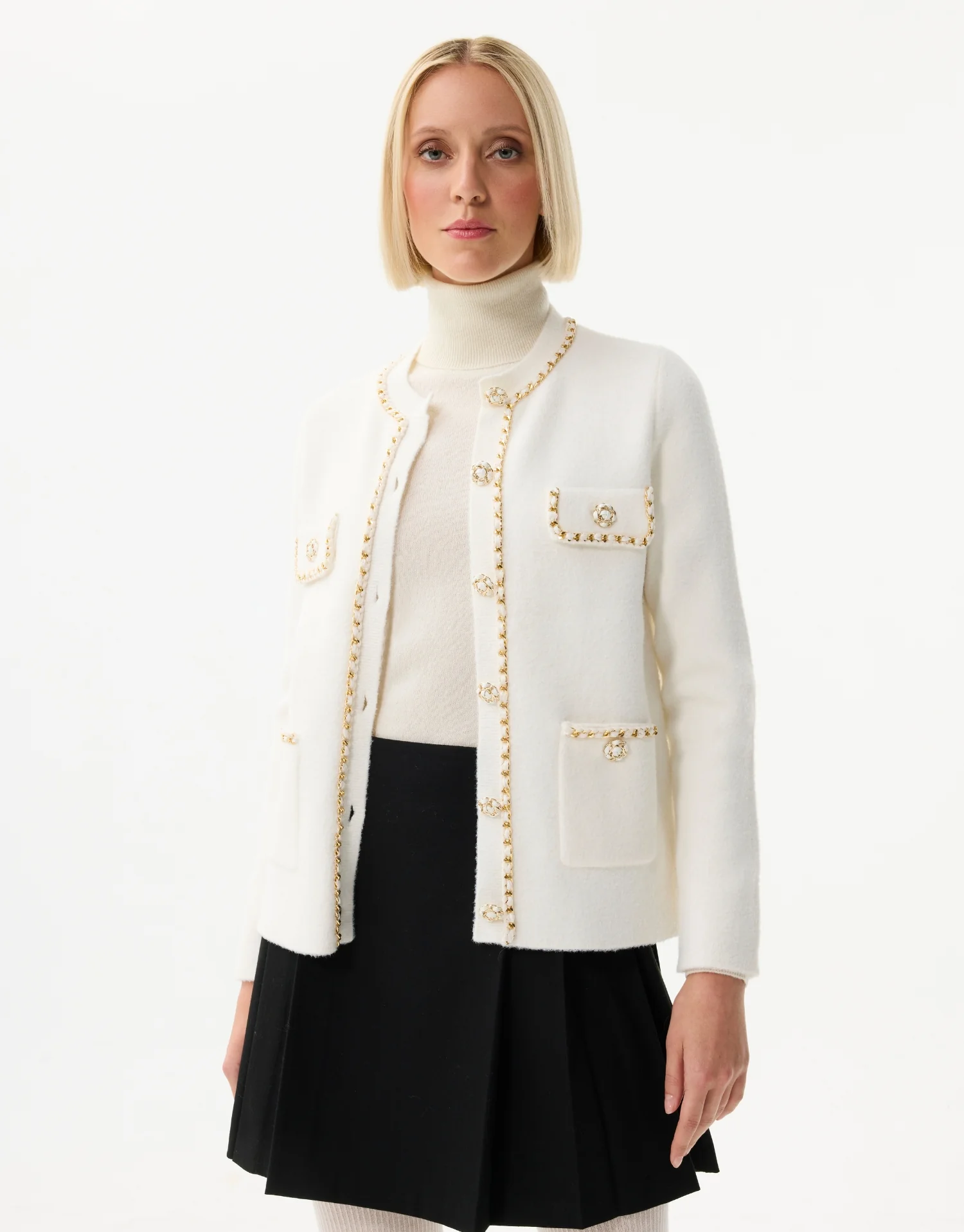 Cardigan à détails dorés - Image 6