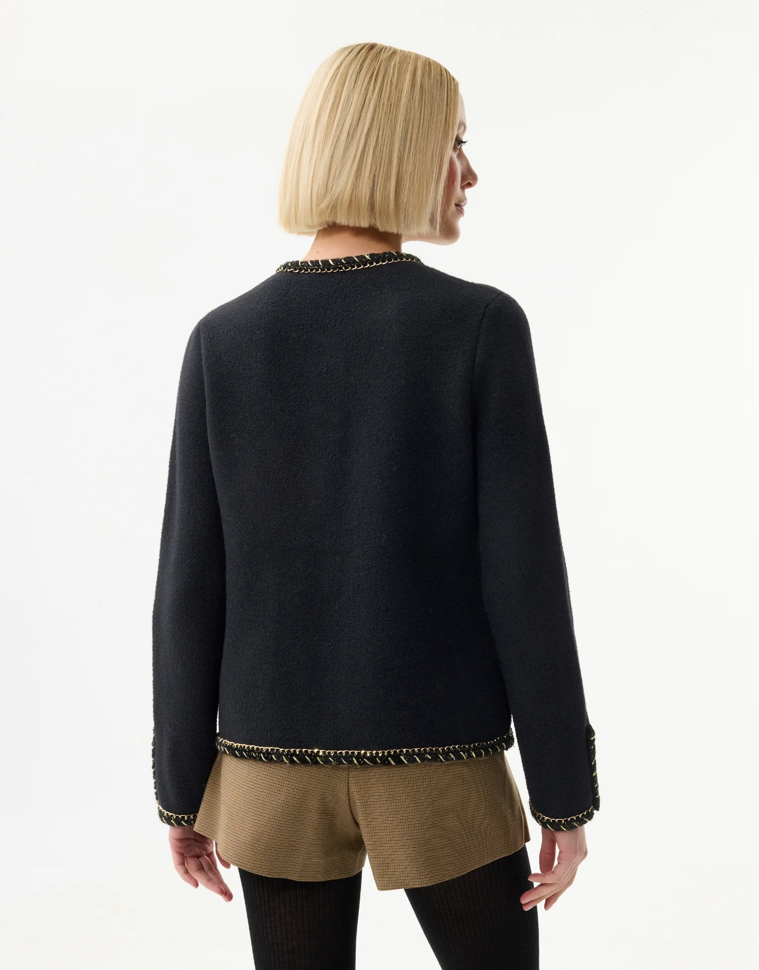 Cardigan chic à détails dorés - Image 8