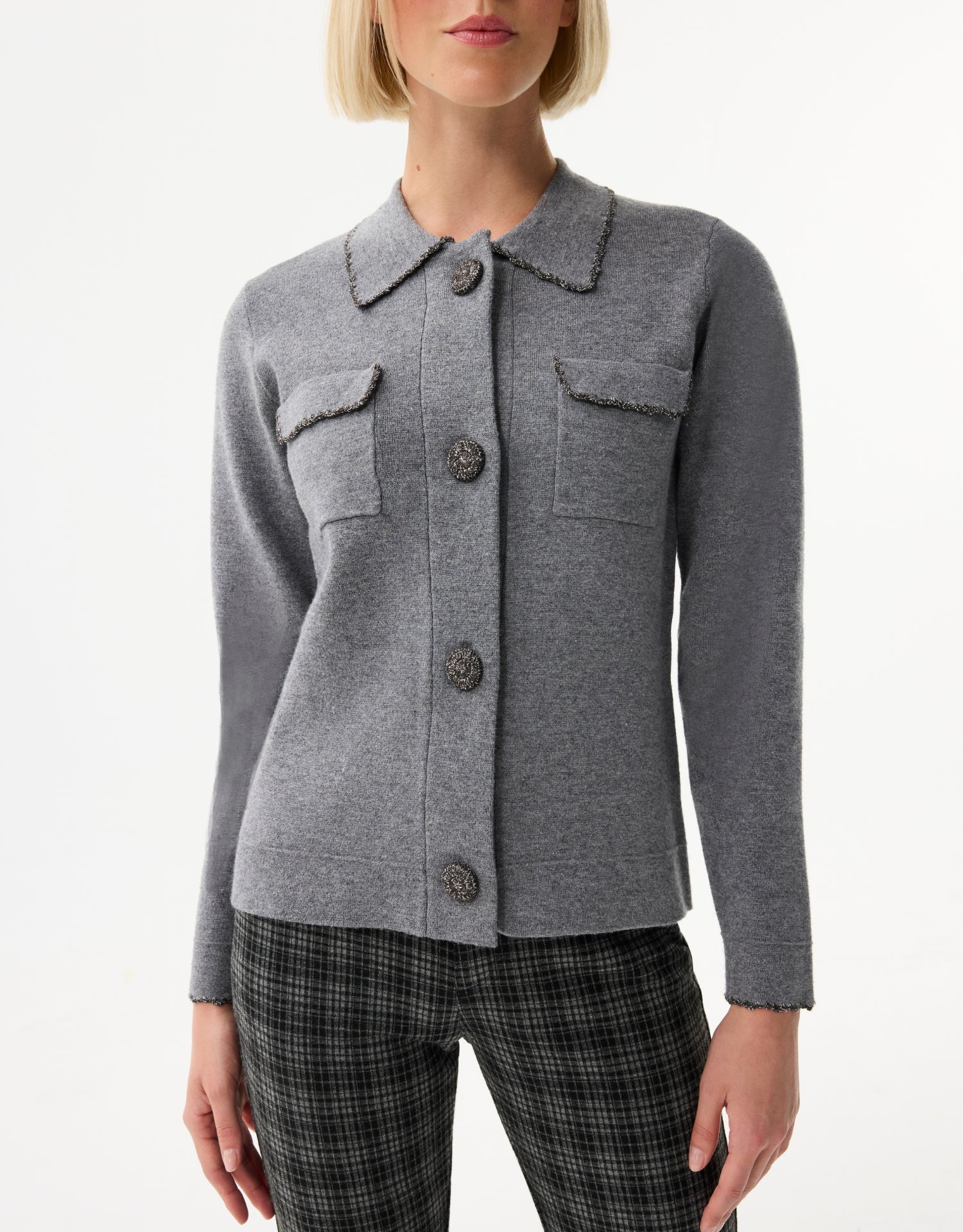 Cardigan chic à poches plaquées - Image 4