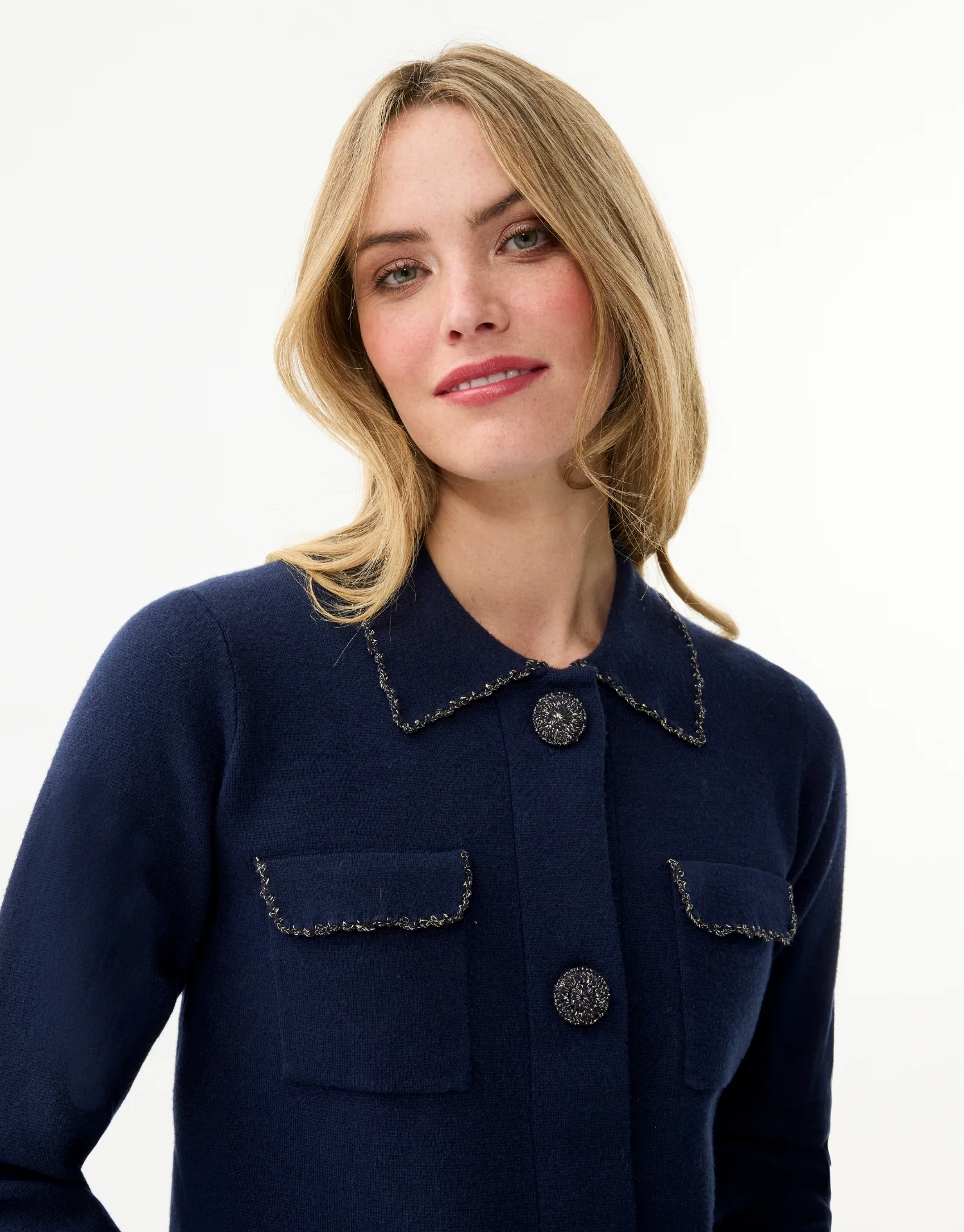 Cardigan chic à poches plaquées - Image 5
