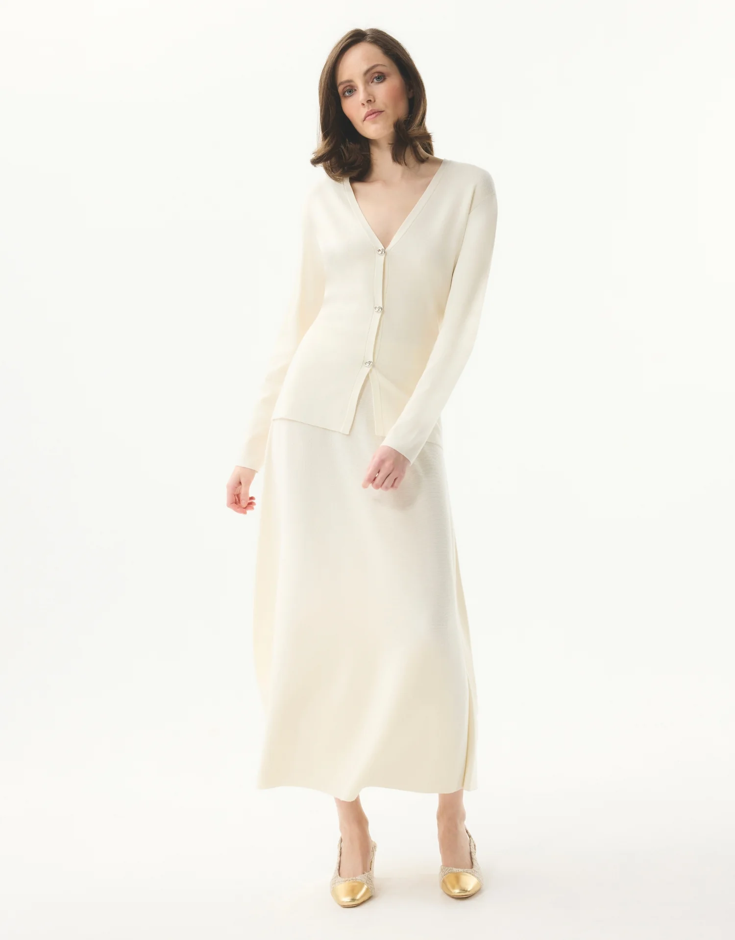 Cardigan chic col V - Image 3