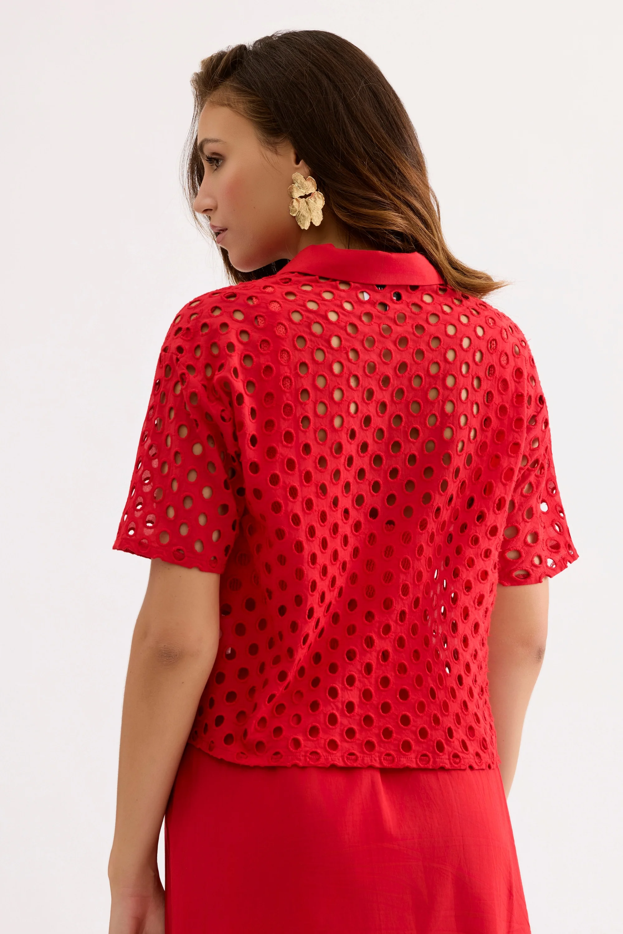 Chemise ajourée manches courtes - Image 11