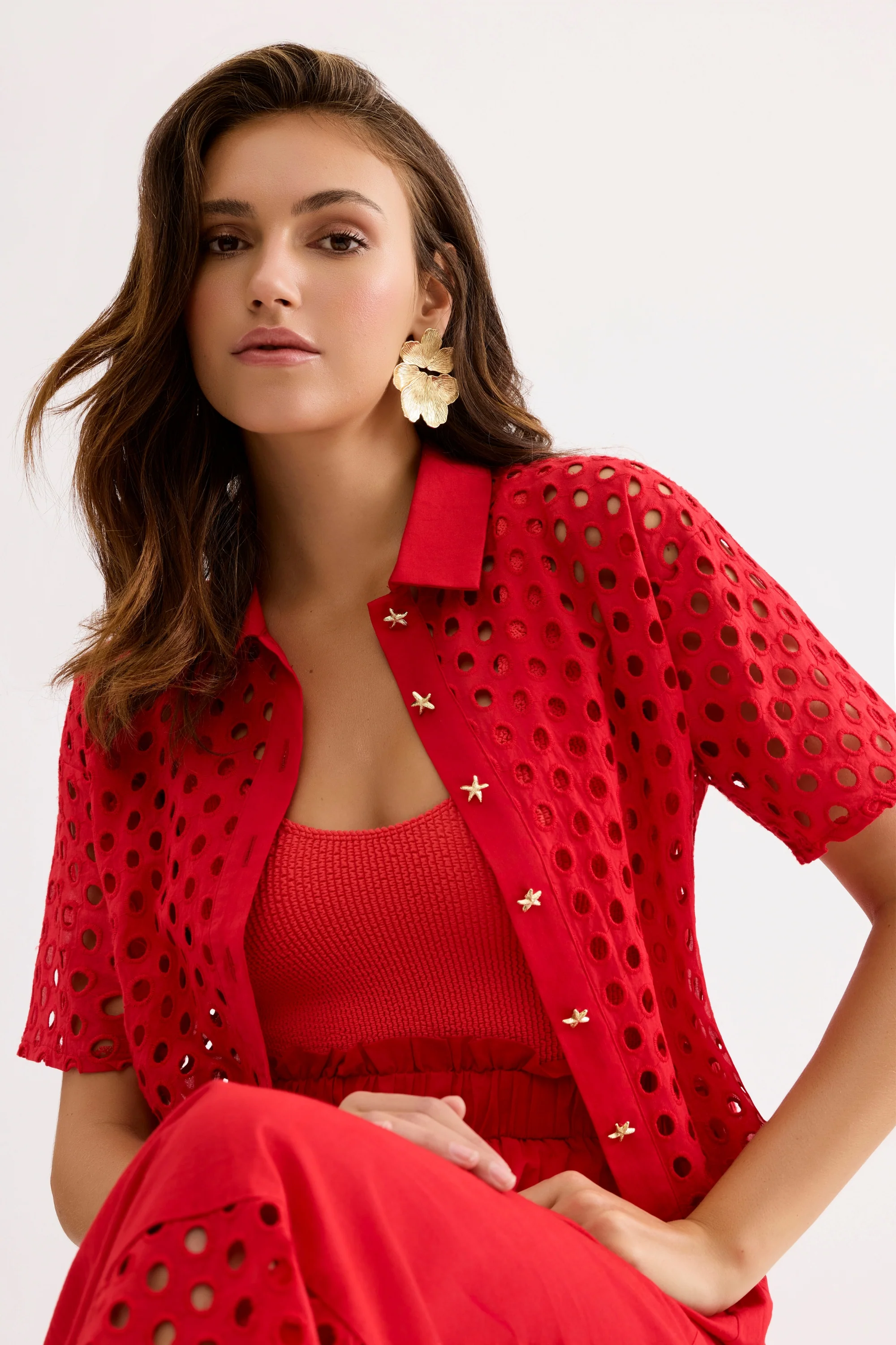 Chemise ajourée manches courtes - Image 12