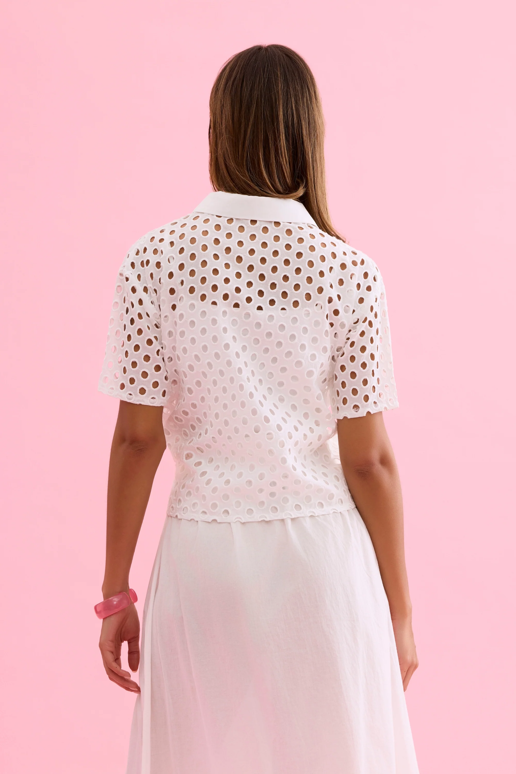 Chemise ajourée manches courtes - Image 8
