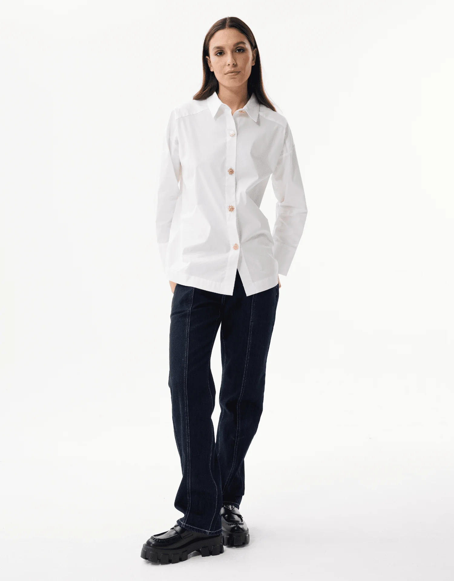 Chemise boutons bijoux - Image 3