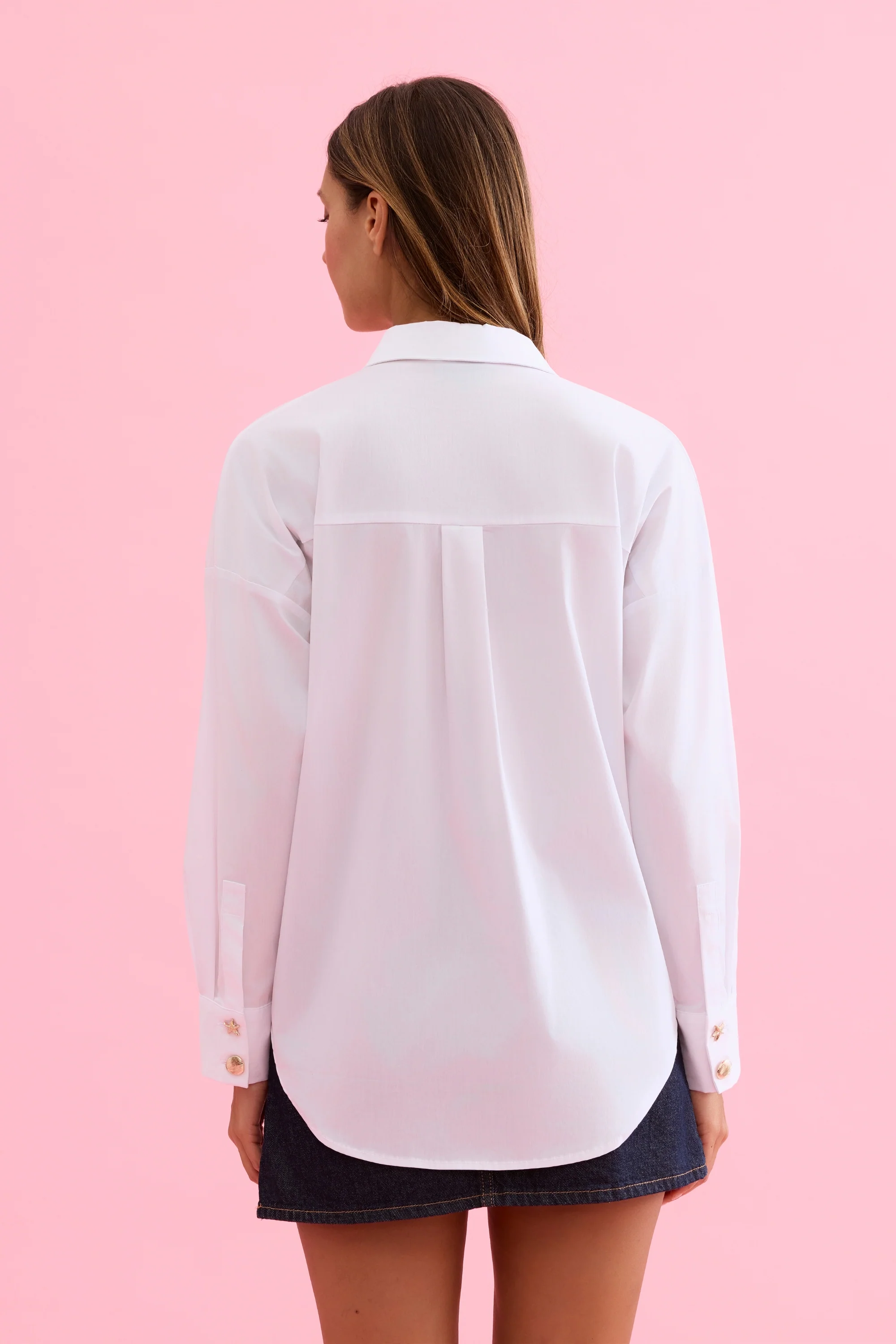 Chemise fluide à boutons bijou - Image 3