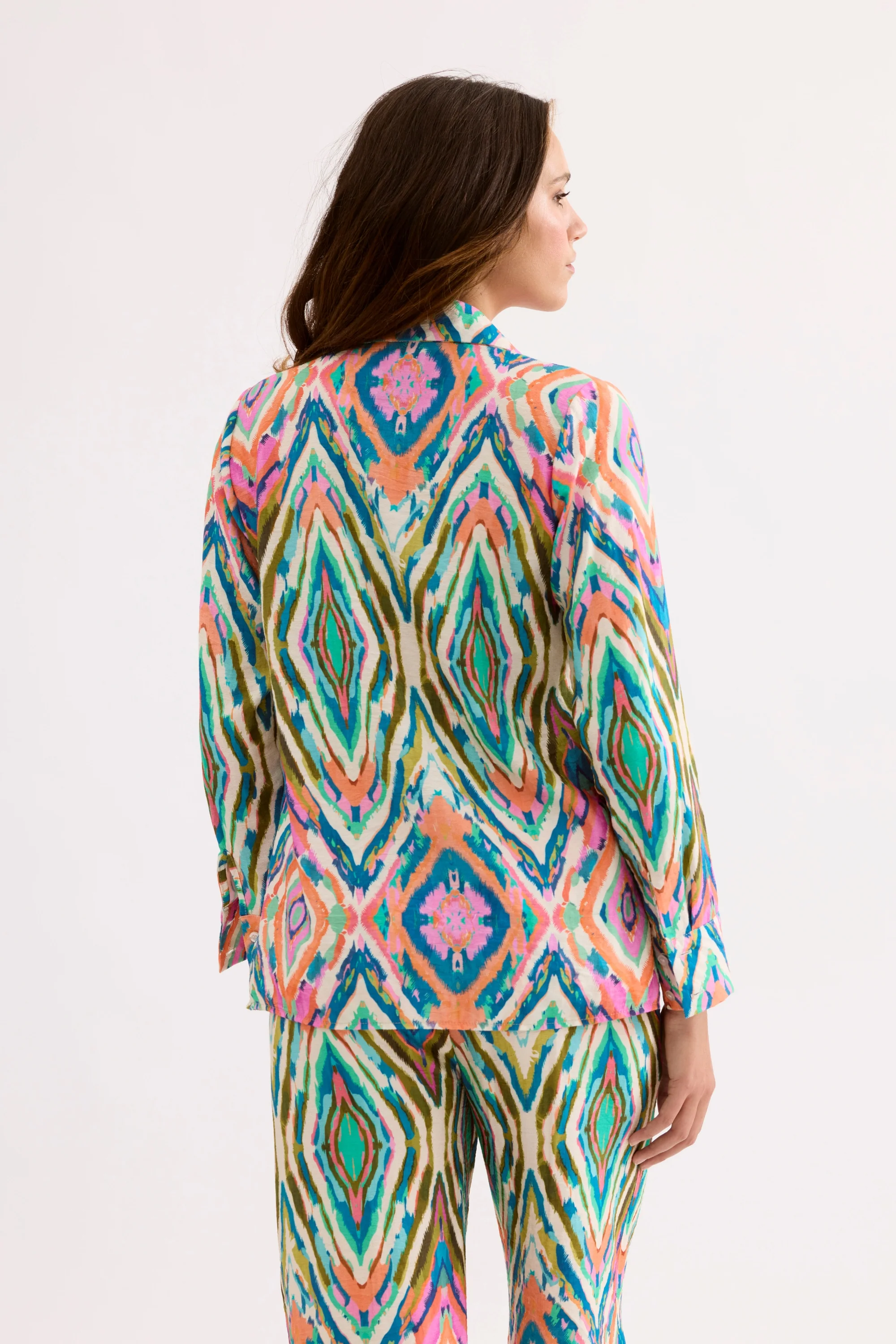 Chemise imprimé graphique multicolore - Image 4
