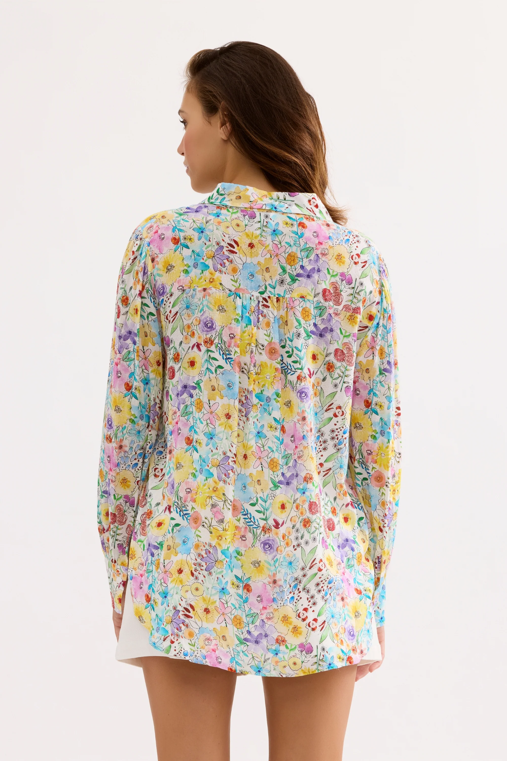 Chemise imprimée fleurs multicolores - Image 4