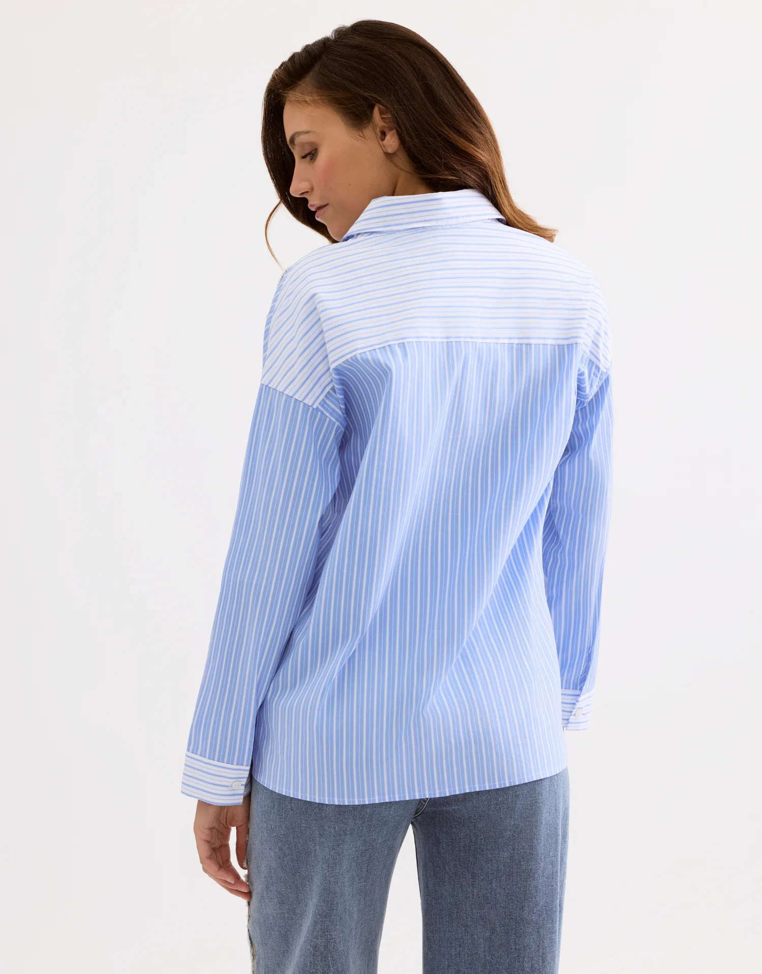 Chemise rayée bleue - Image 4