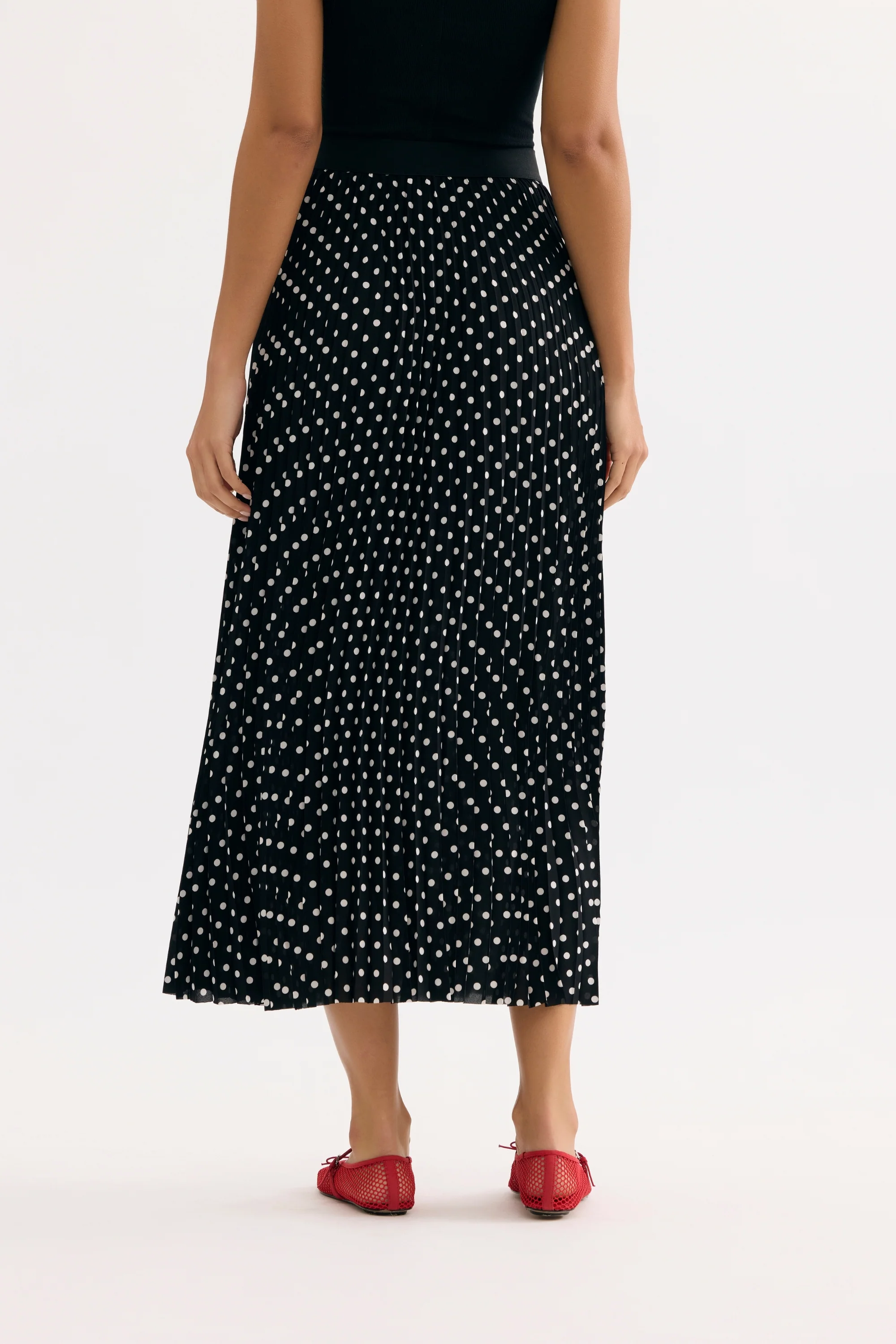 Jupe midi à pois - Image 3