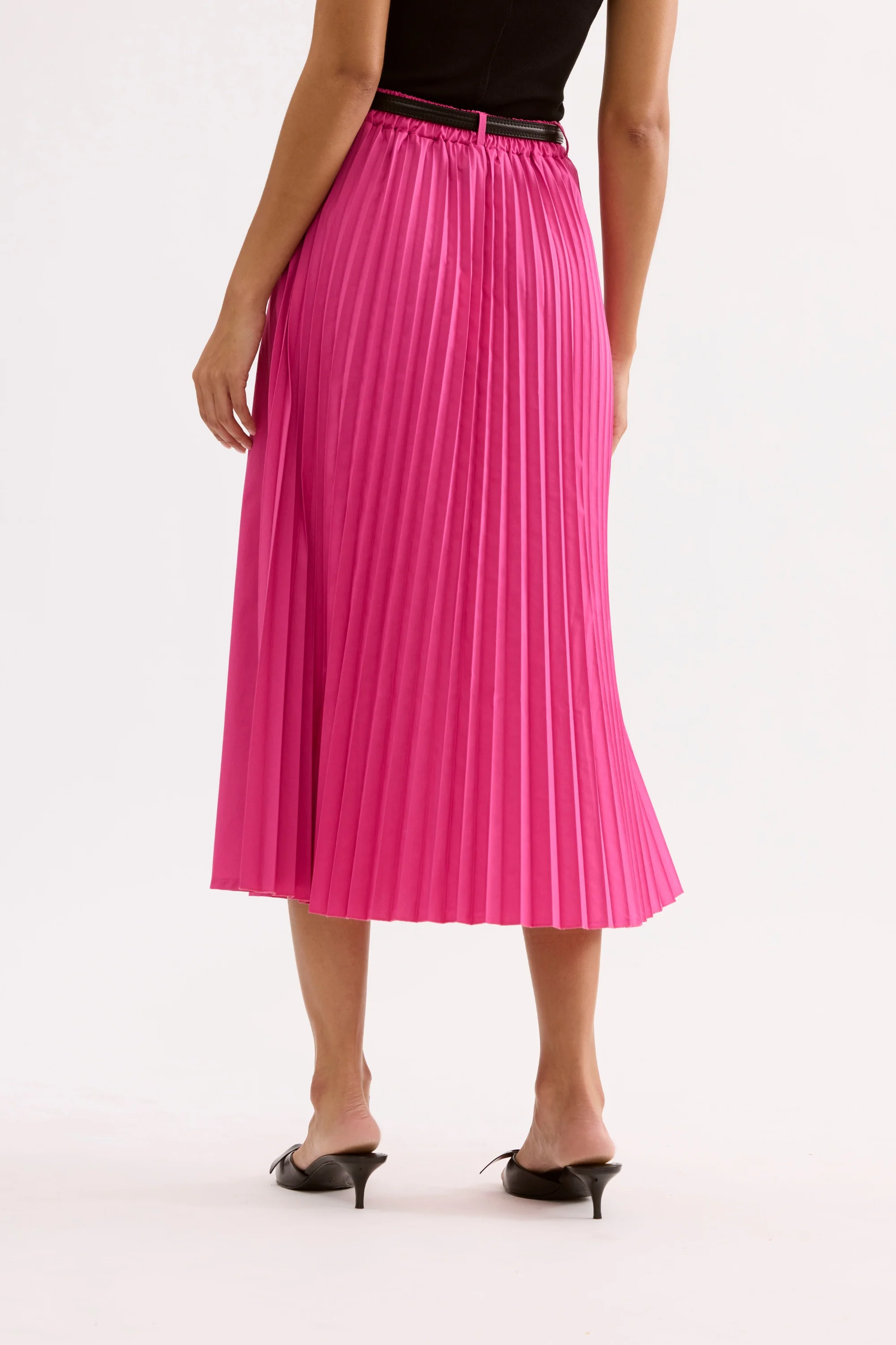Jupe midi évasée taille haute - Image 5