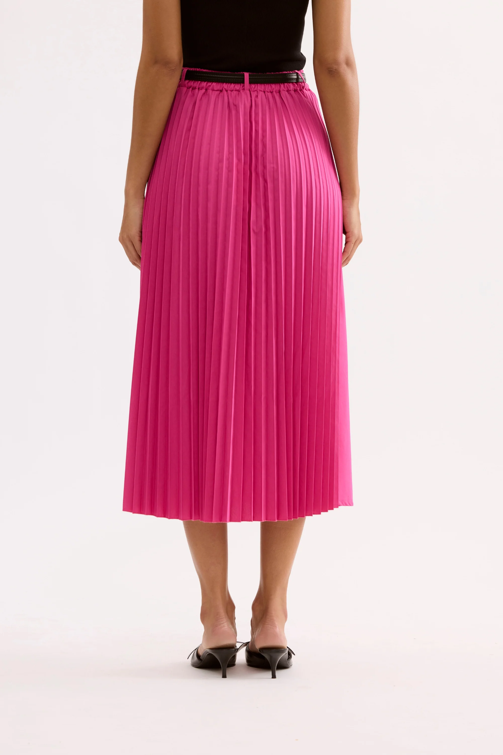 Jupe midi évasée taille haute - Image 7