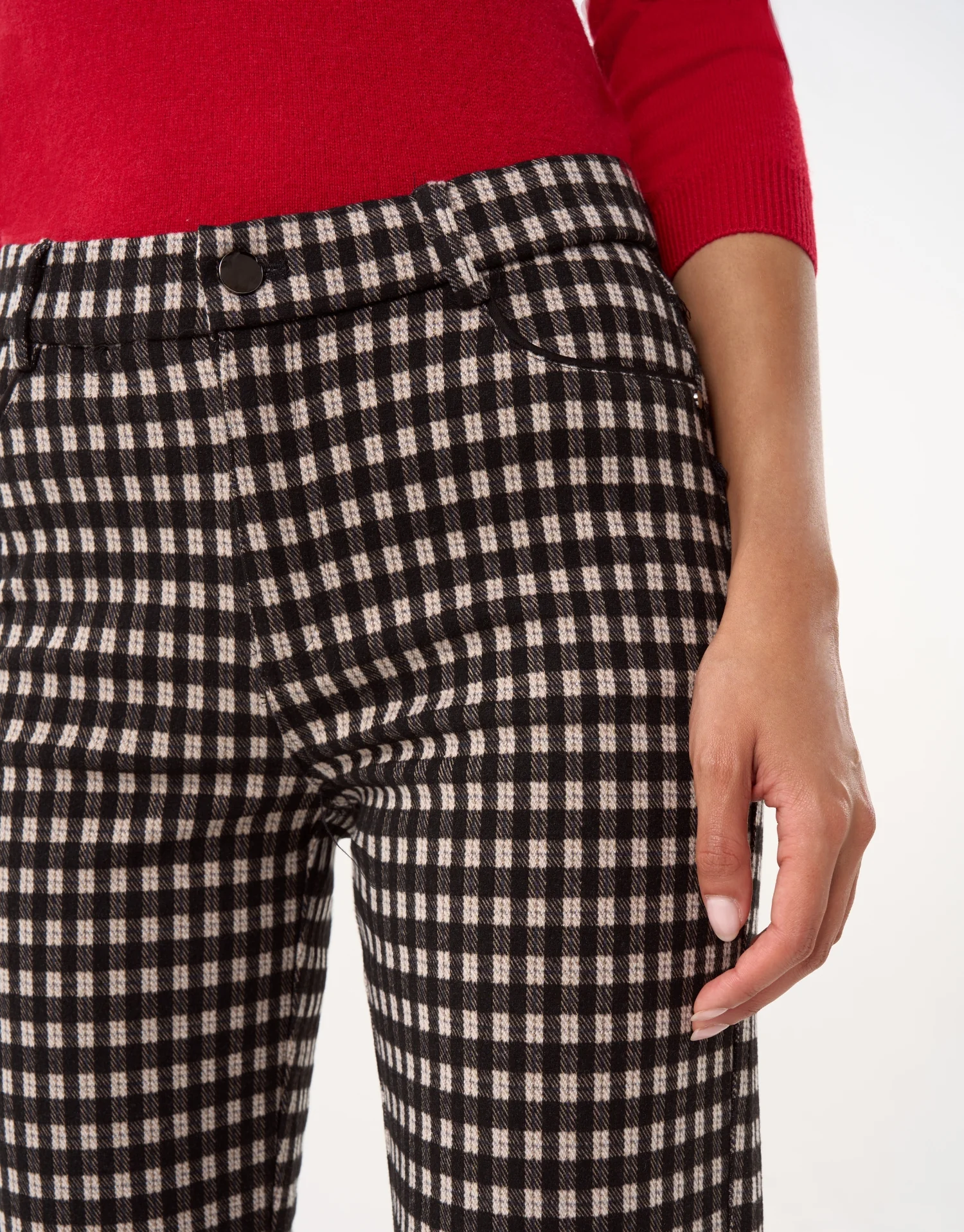 Pantalon à carreaux droit - Image 3