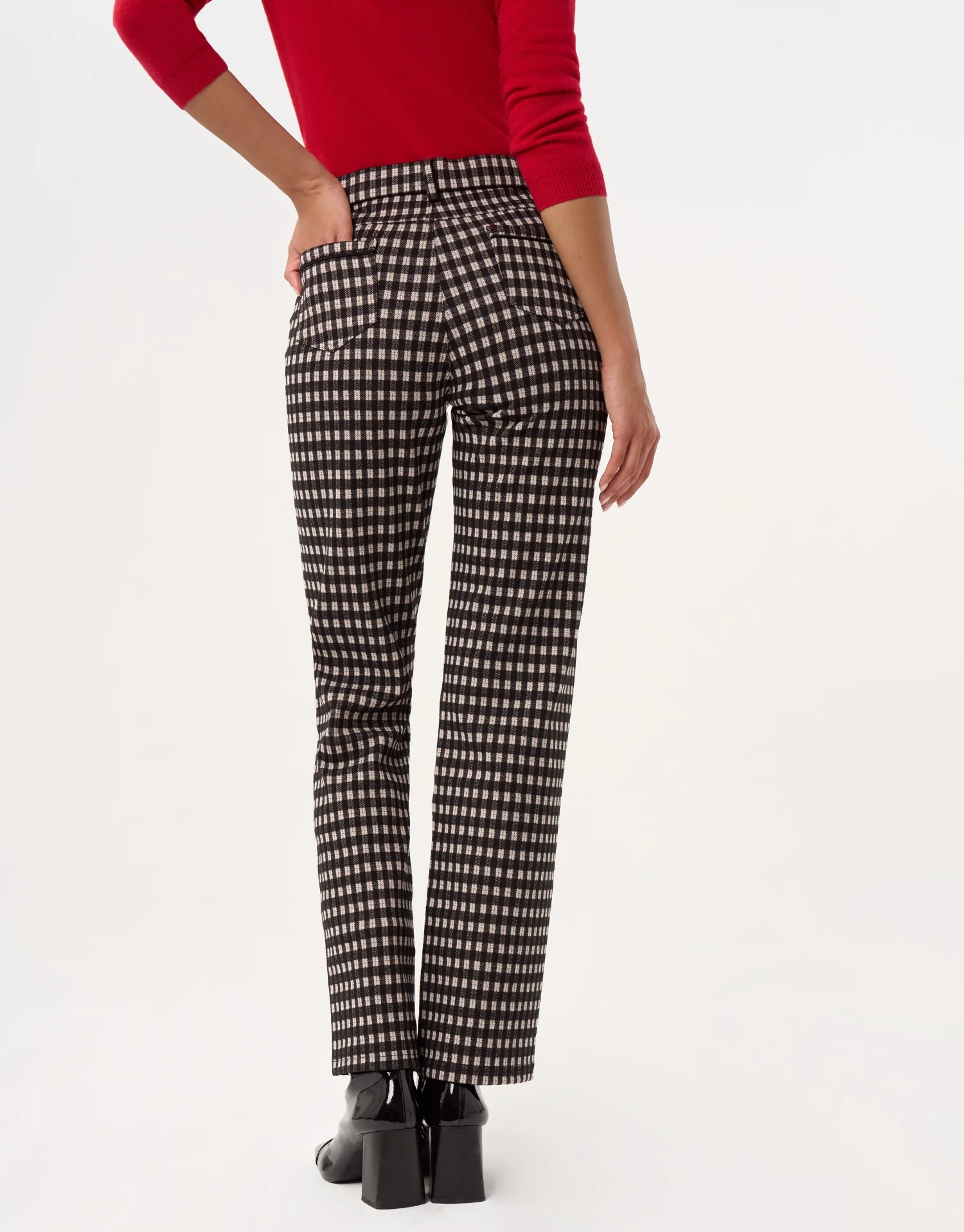 Pantalon à carreaux droit - Image 4
