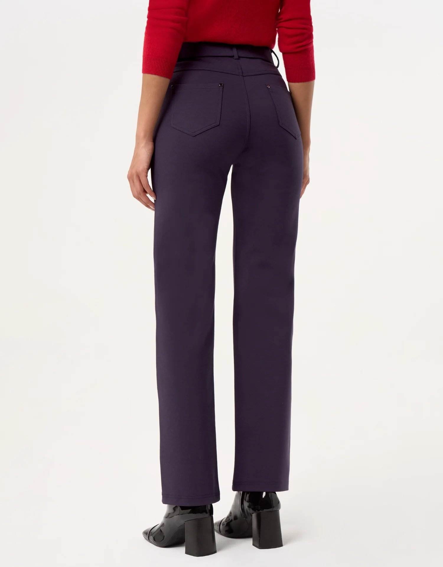 Pantalon droit extensible à taille mi-haute - Image 10