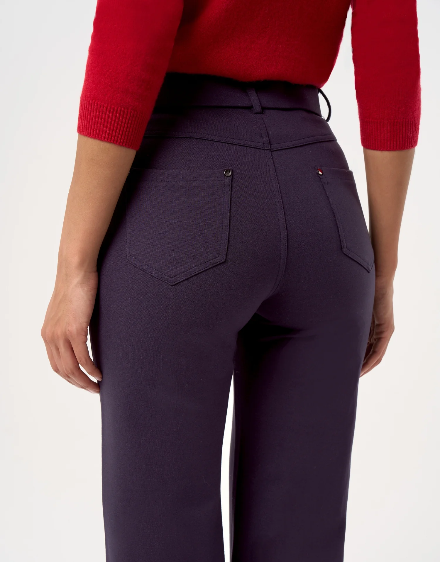 Pantalon droit extensible à taille mi-haute - Image 11