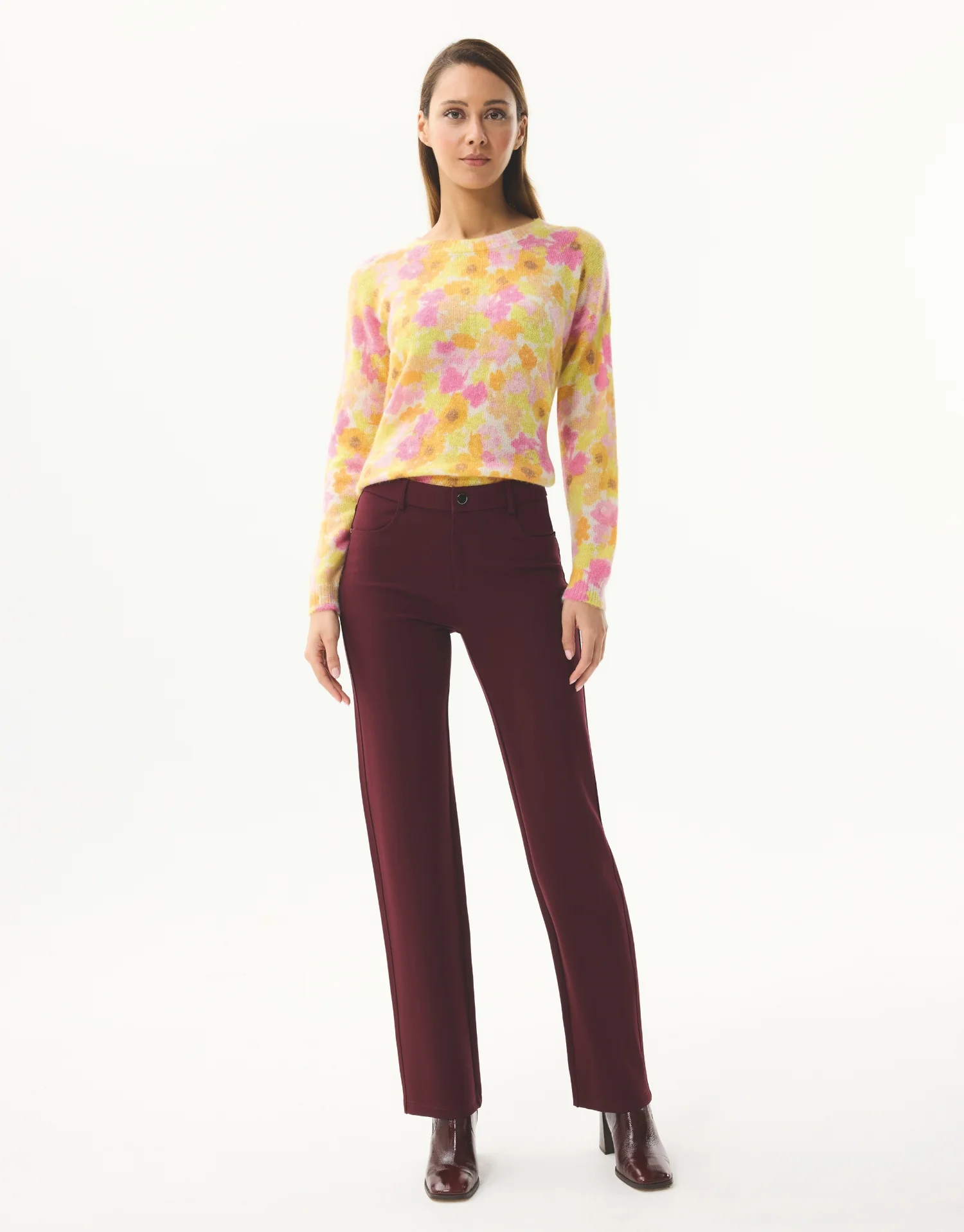 Pantalon droit extensible à taille mi-haute - Image 13