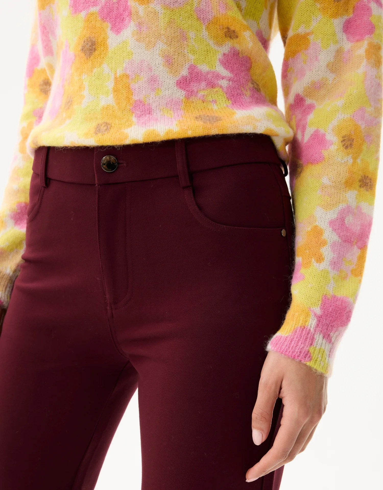 Pantalon droit extensible à taille mi-haute - Image 15
