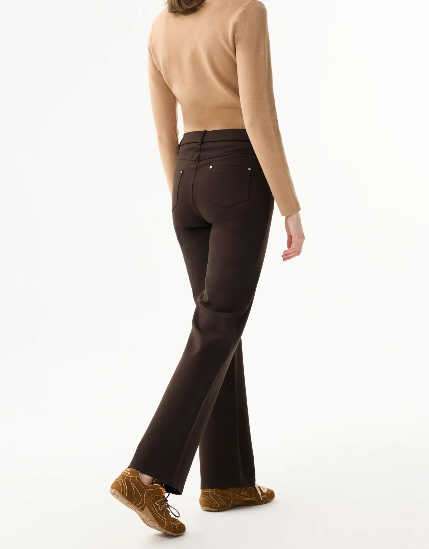 Pantalon droit extensible à taille mi-haute - Image 19