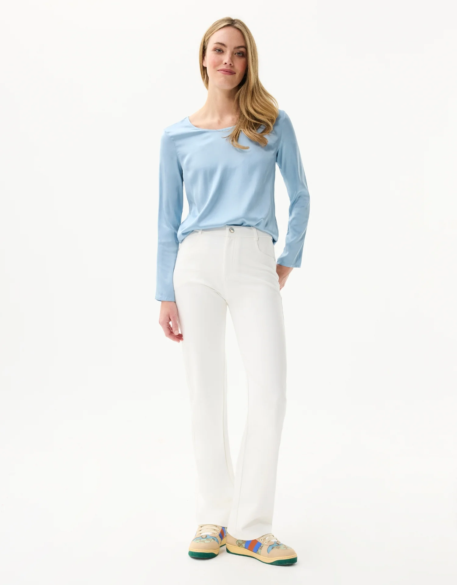 Pantalon droit extensible à taille mi-haute - Image 21