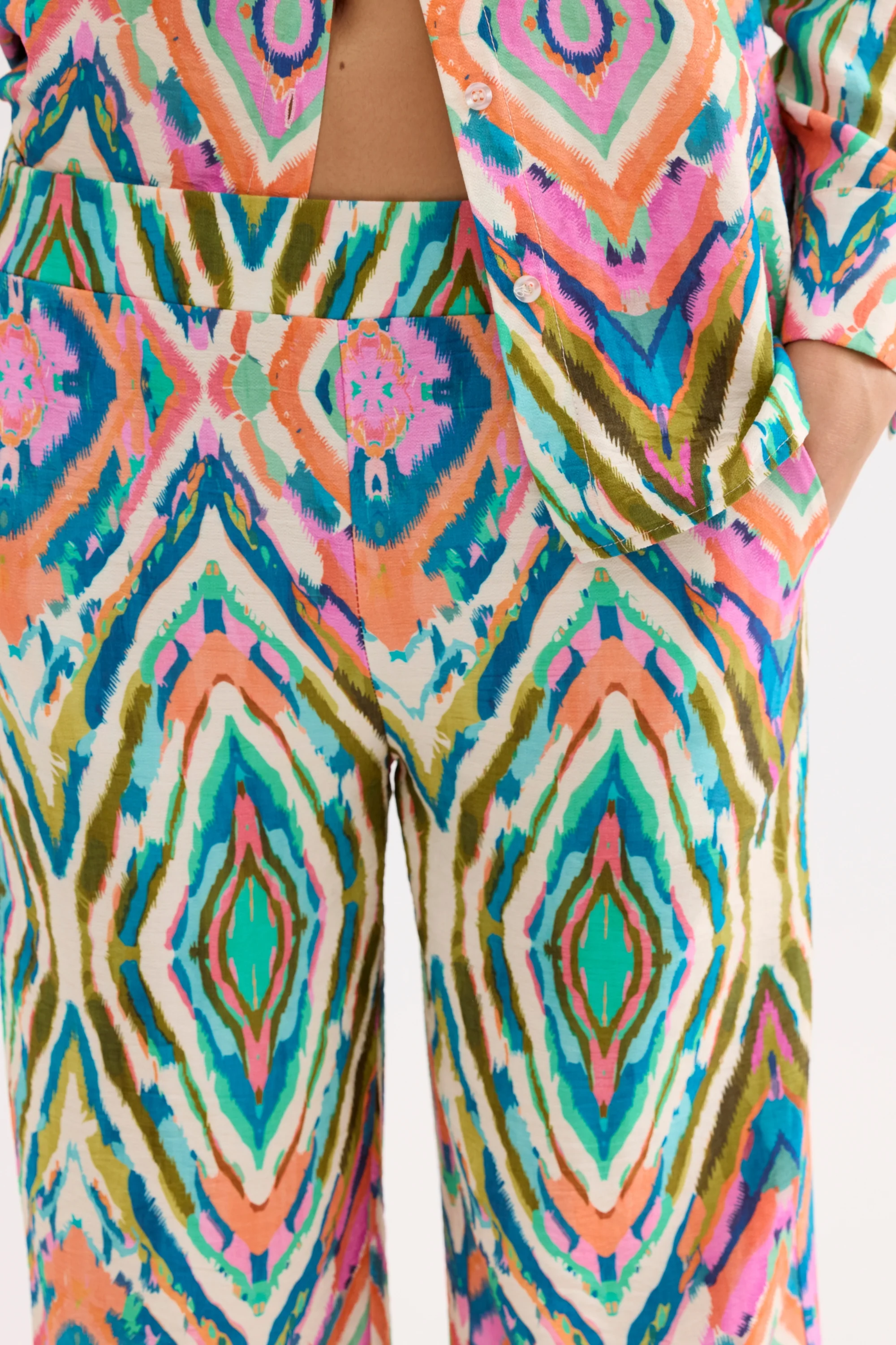 Pantalon fluide imprimé coupe large - Image 3