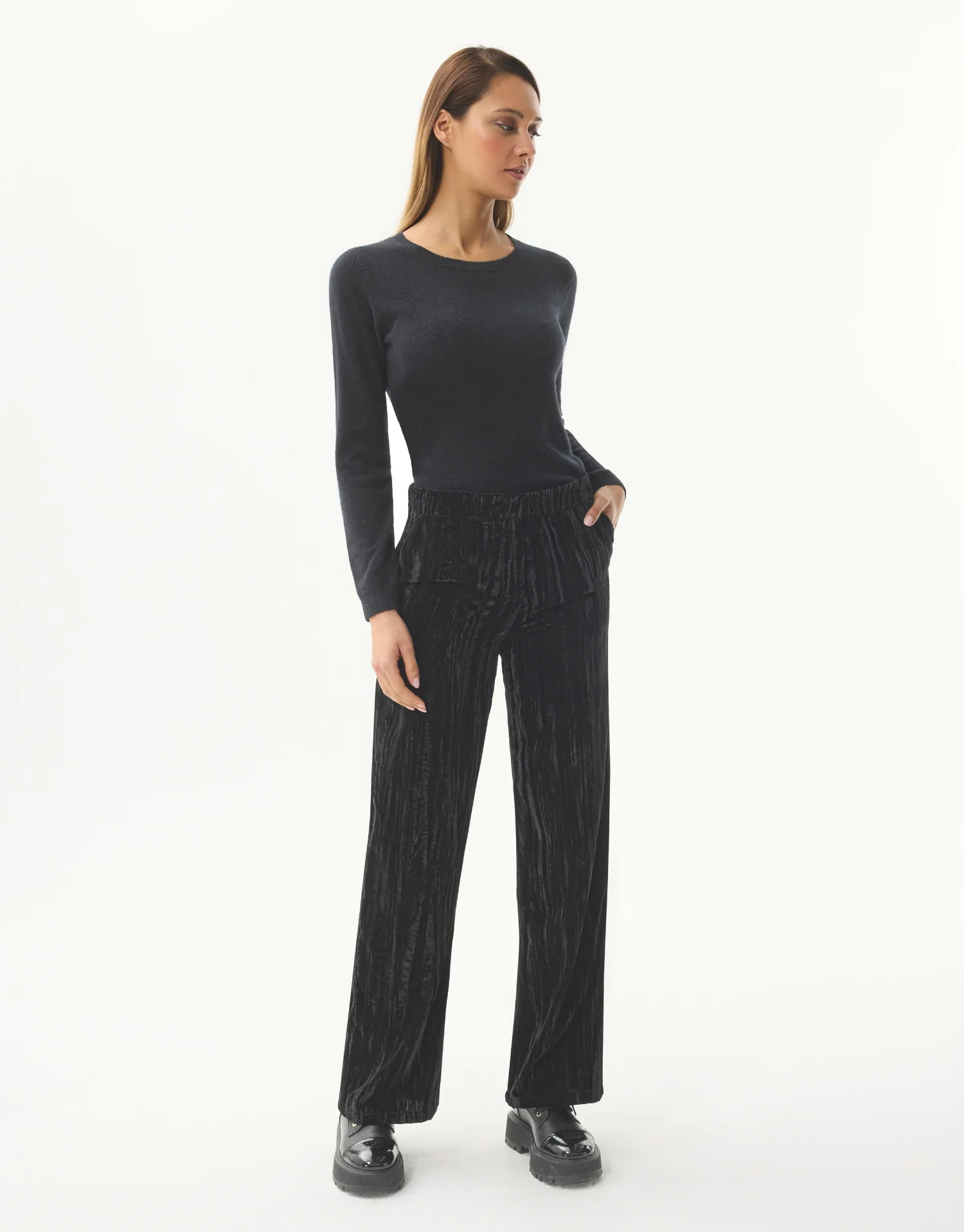 Pantalon large en velours - Image 4