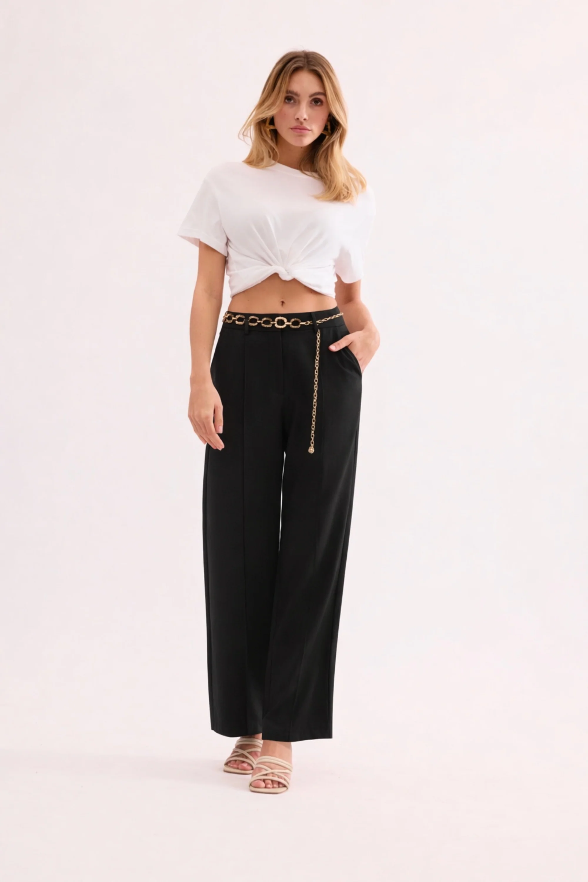 Pantalon large taille haute - Image 6