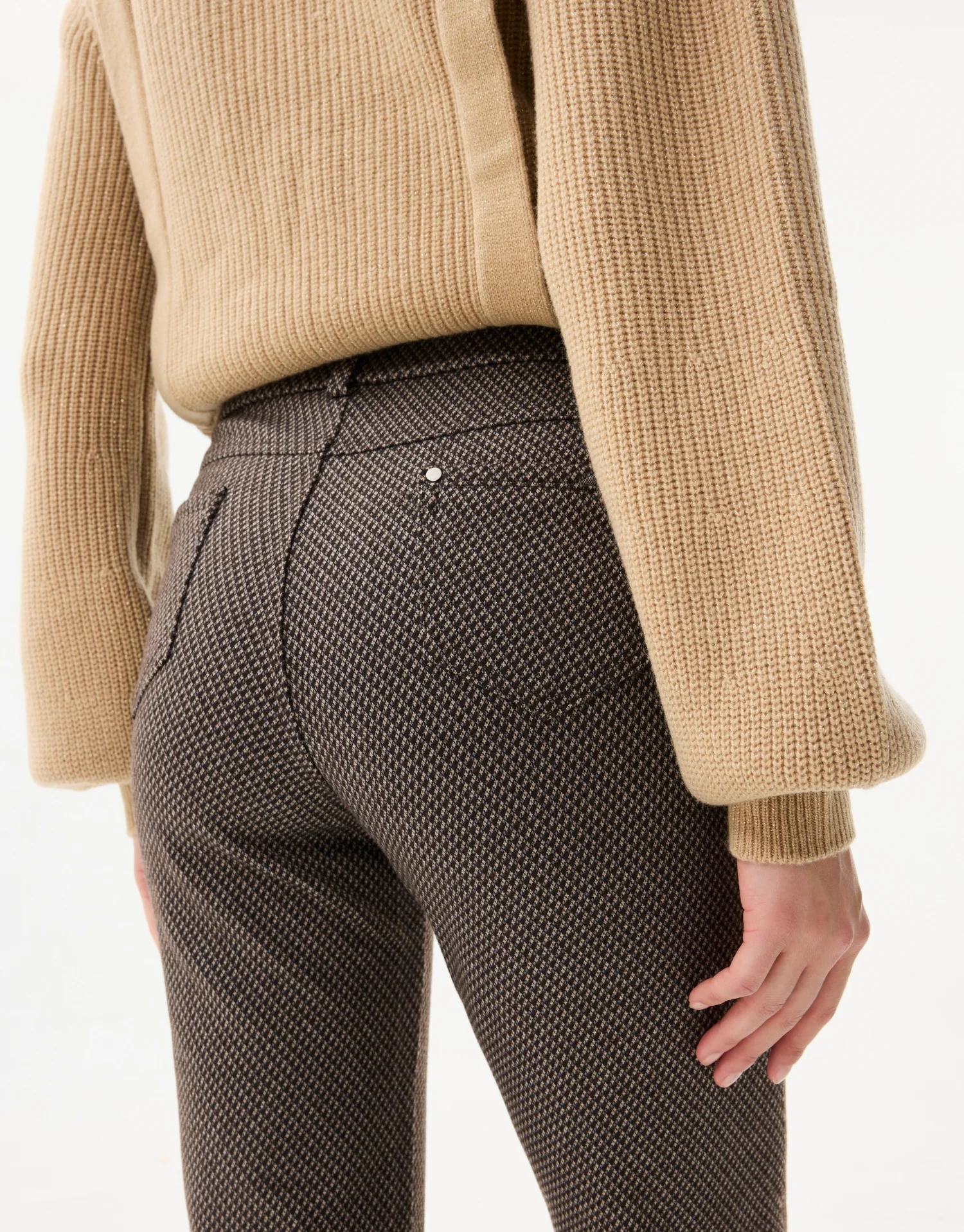 Pantalon slim à micro-motifs - Image 3