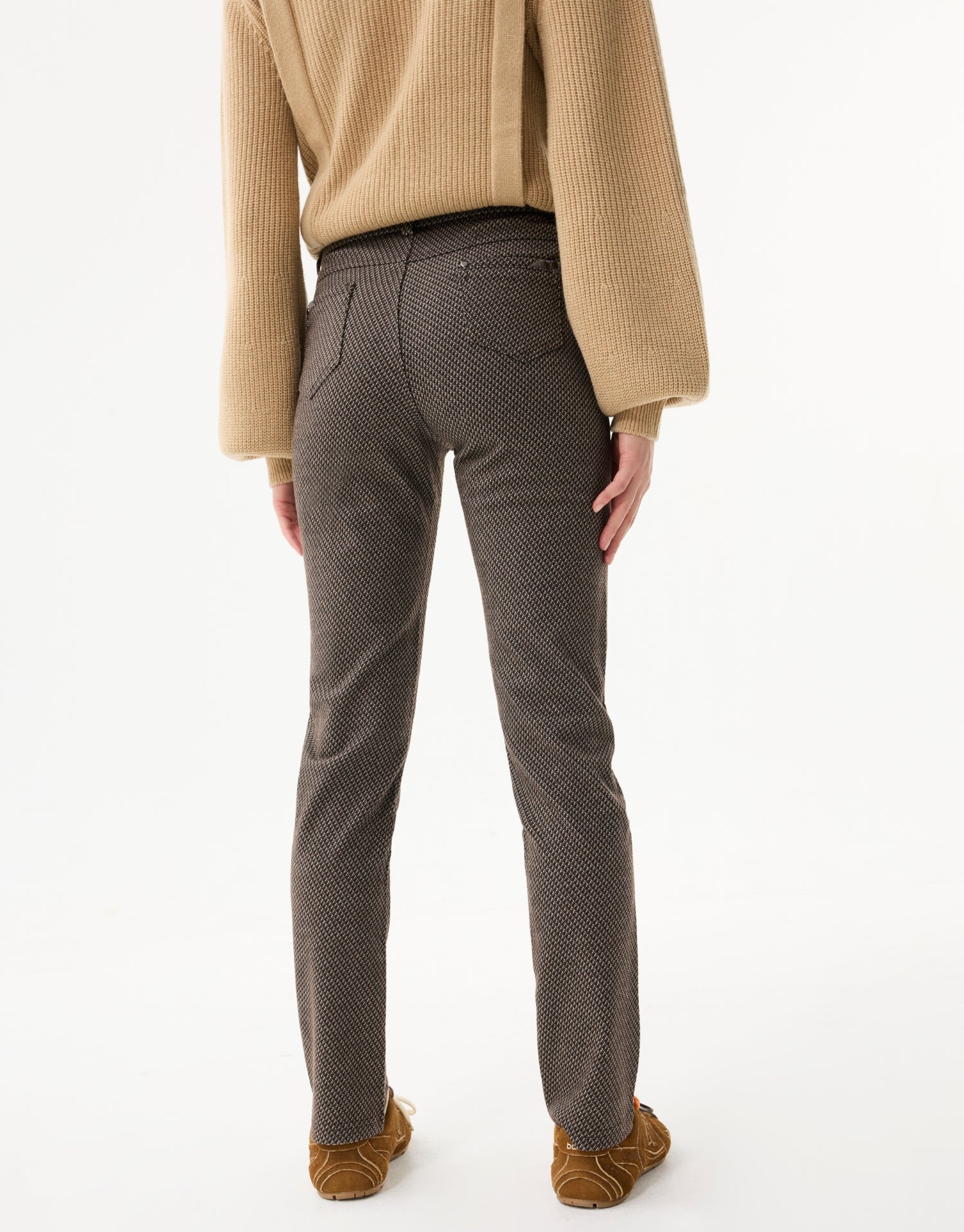 Pantalon slim à micro-motifs - Image 4