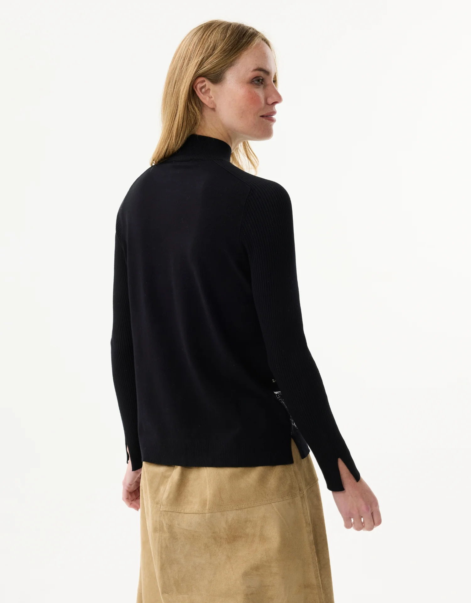 Pull col montant imprimé léopard - Image 3