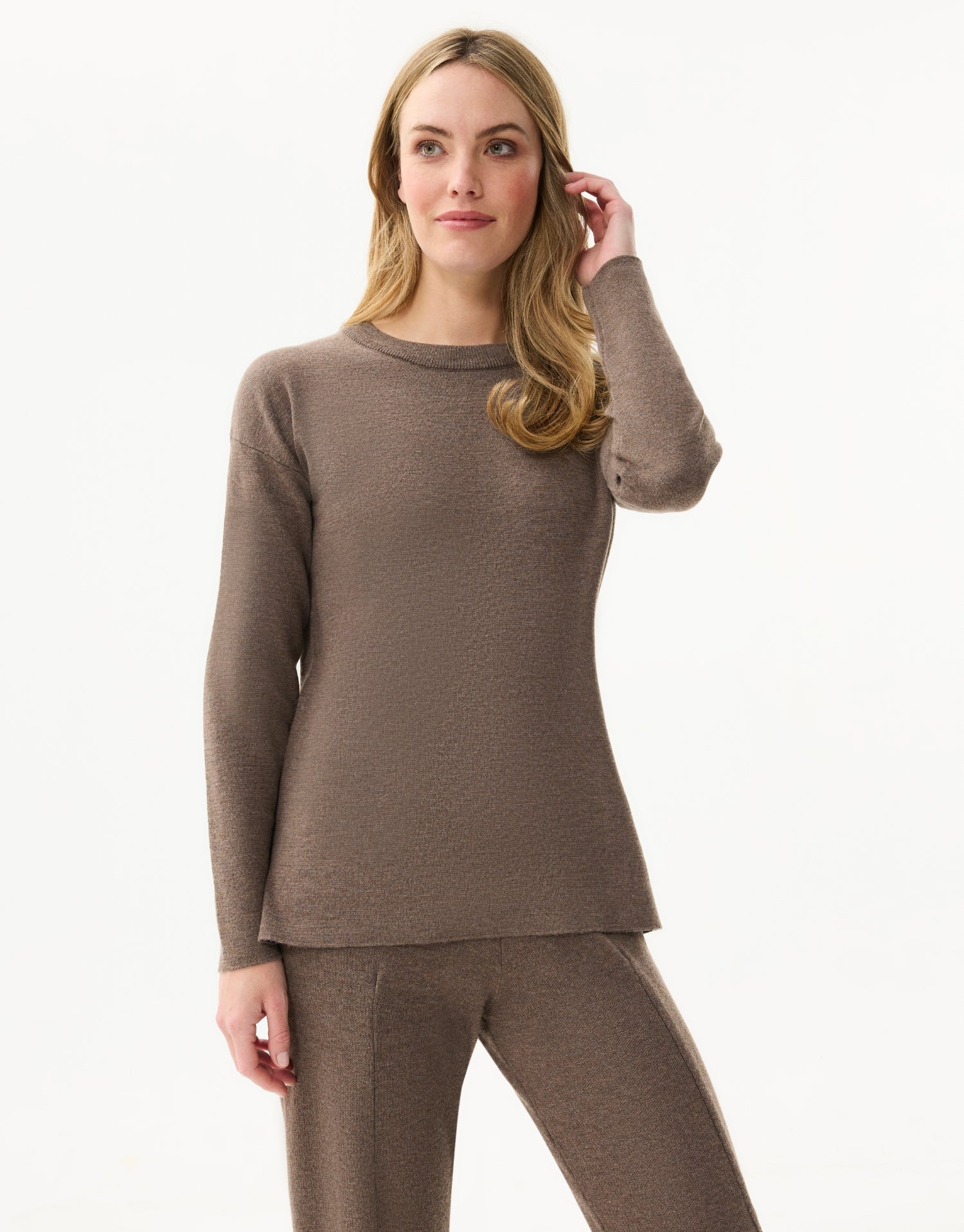 Pull col rond uni