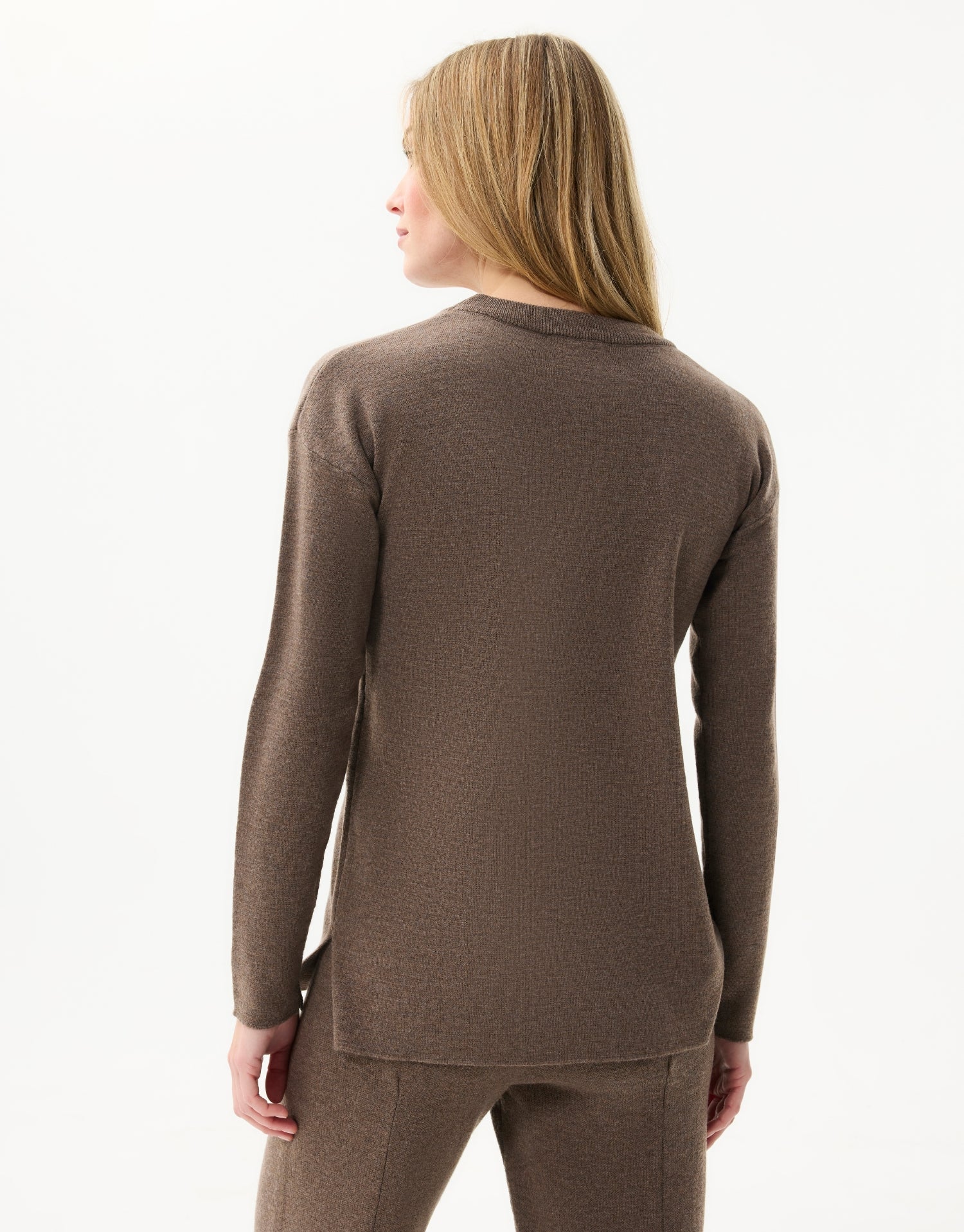 Pull col rond uni - Image 2