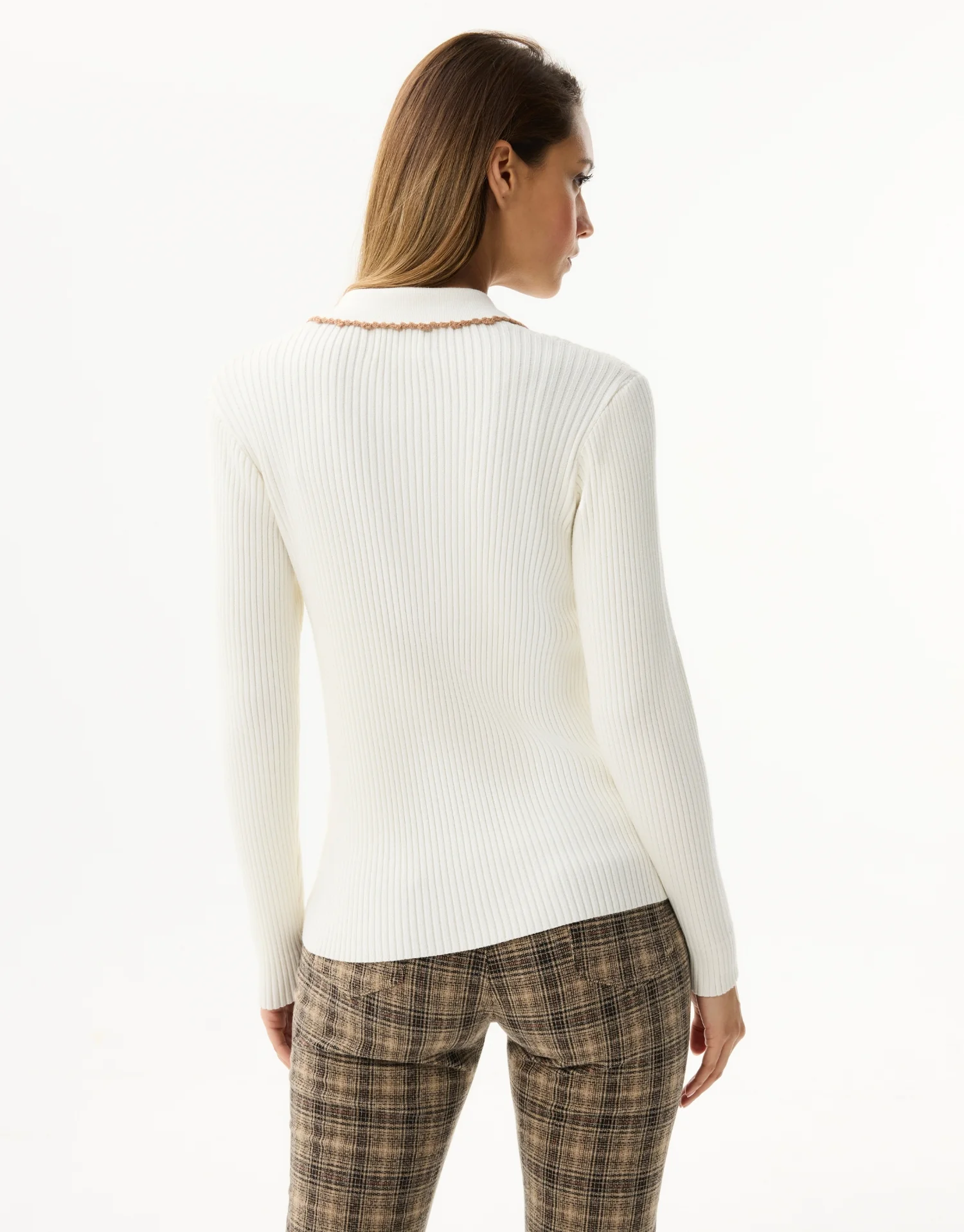 Pull col polo boutonné - Image 12