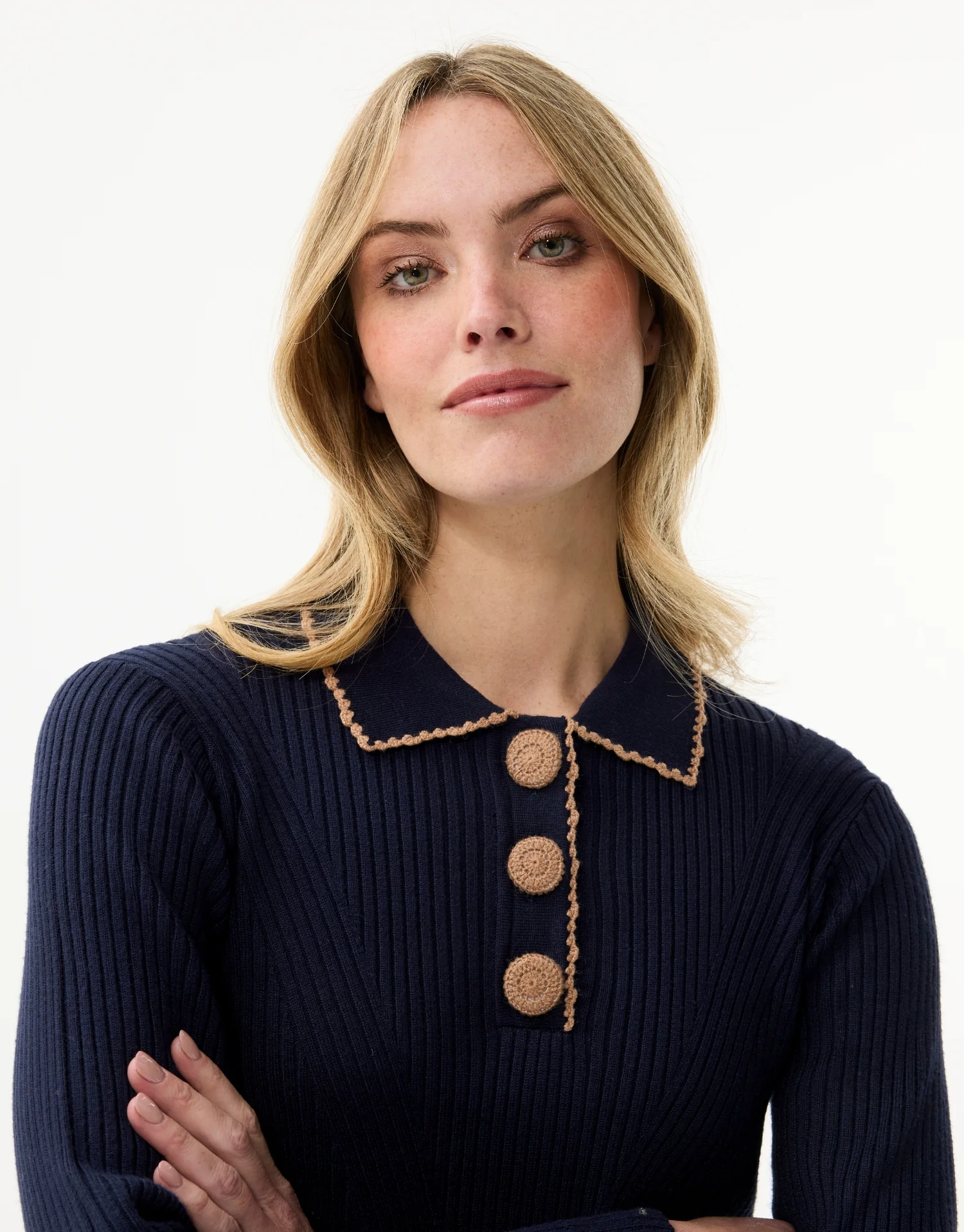 Pull col polo boutonné - Image 4