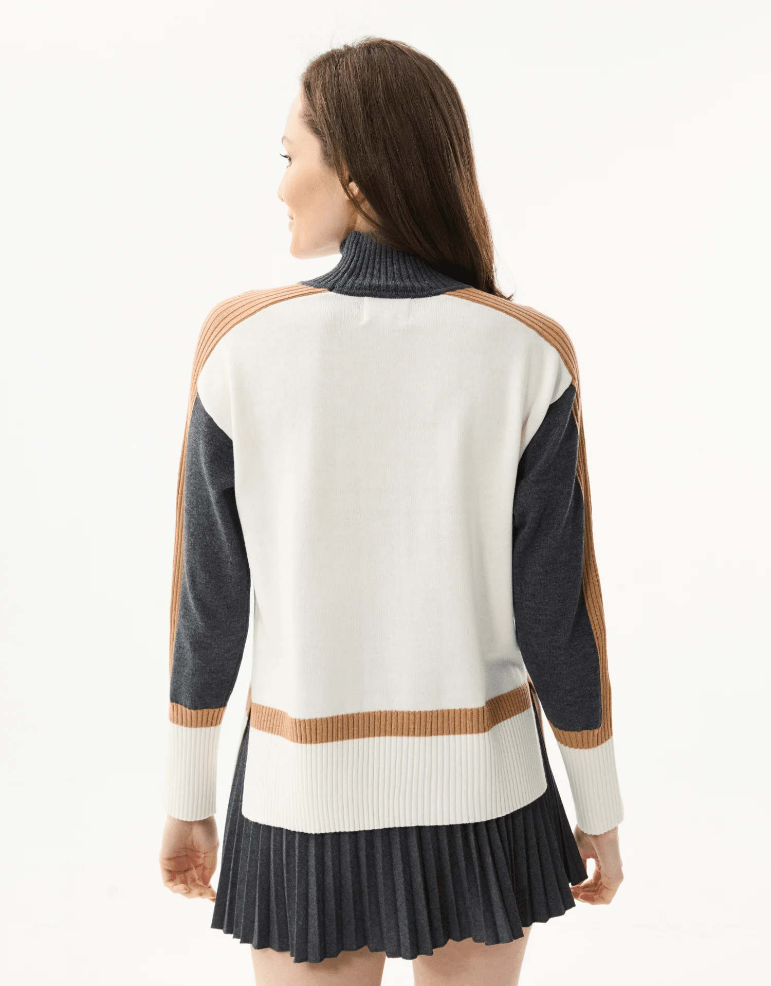 Pull en maille tricolore - Image 4