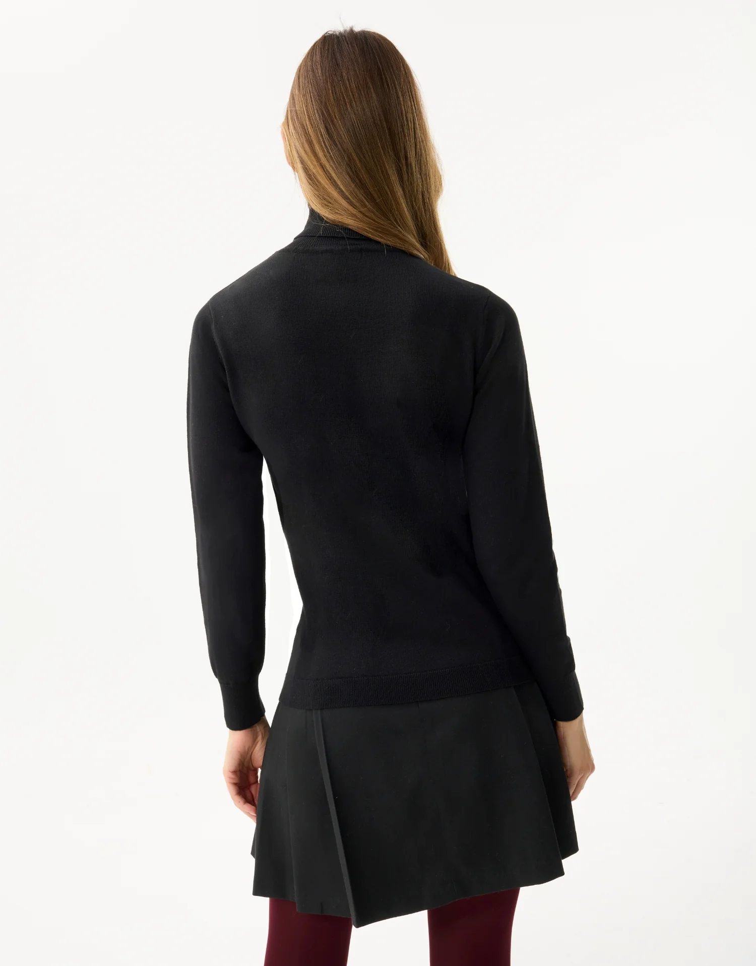 Pull col roulé doré - Image 3