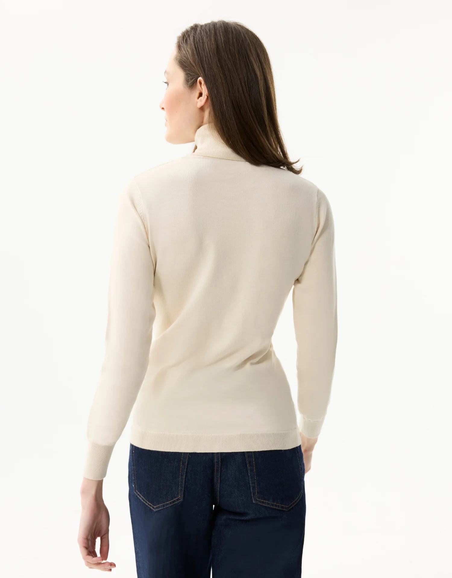 Pull col roulé doré - Image 8