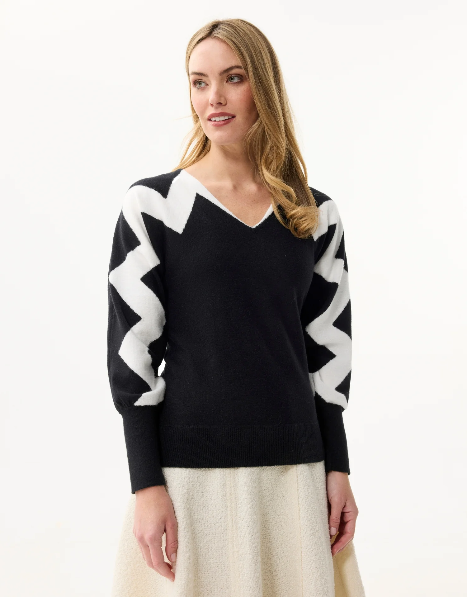 Pull manches contrastées - Image 6
