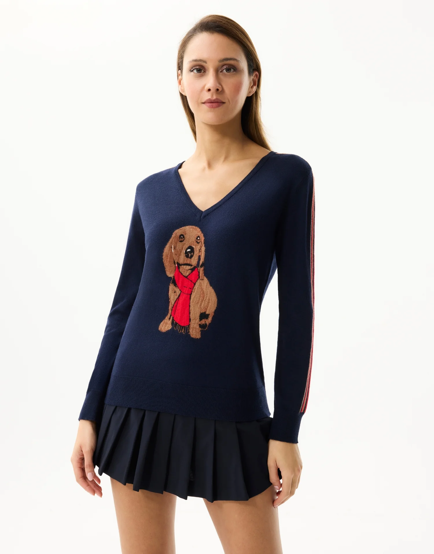 Pull col V chien - Image 3