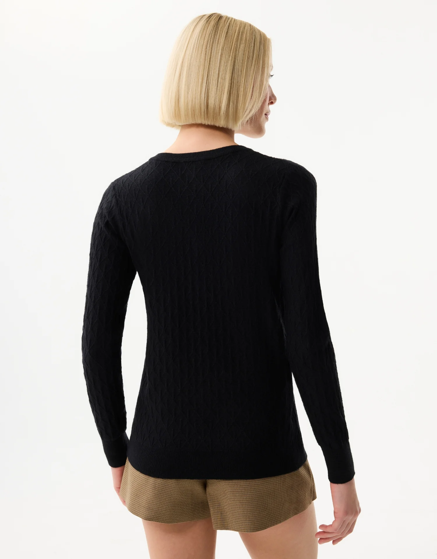 Pull ajouré col V - Image 7