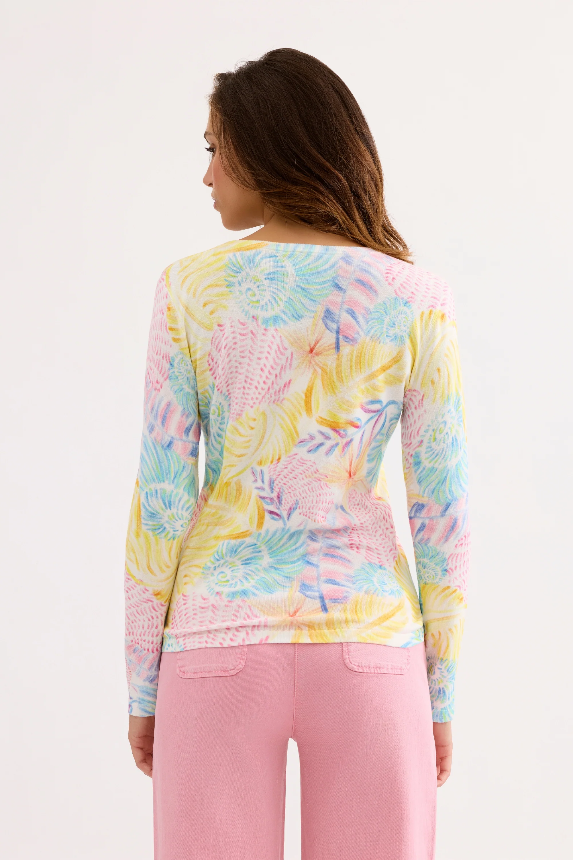Pull imprimé tropical pastel - Image 4