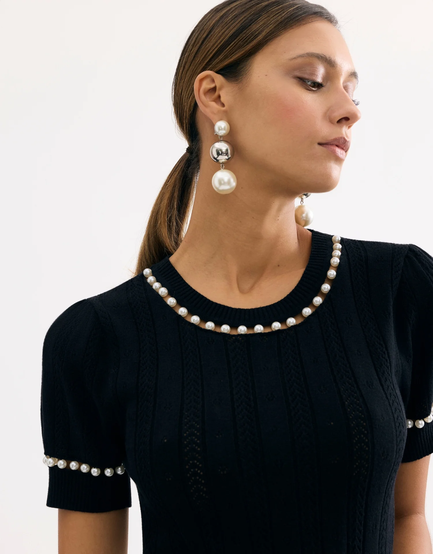 Pull maille perlé - Image 11