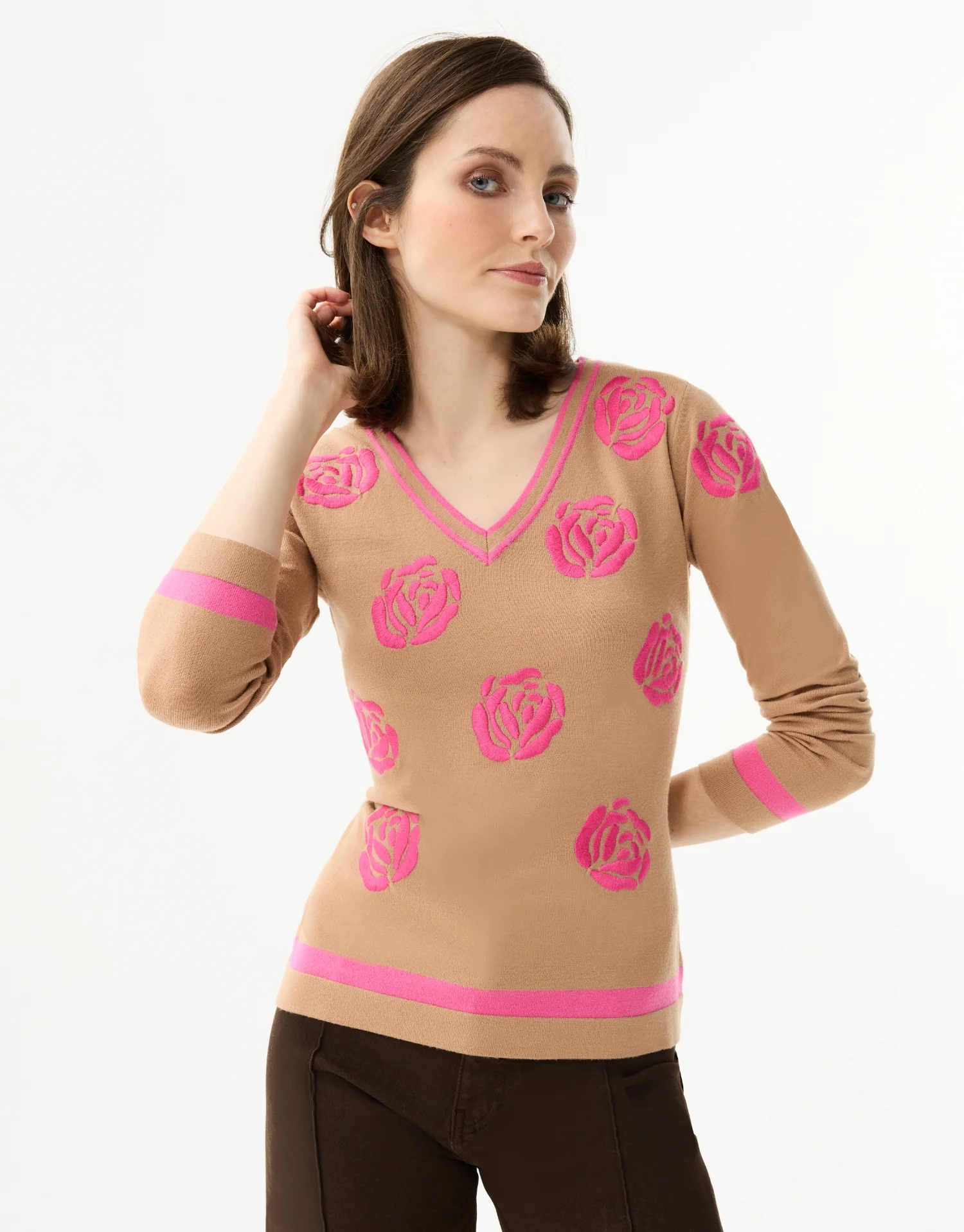 Pull motif fleurs - Image 2