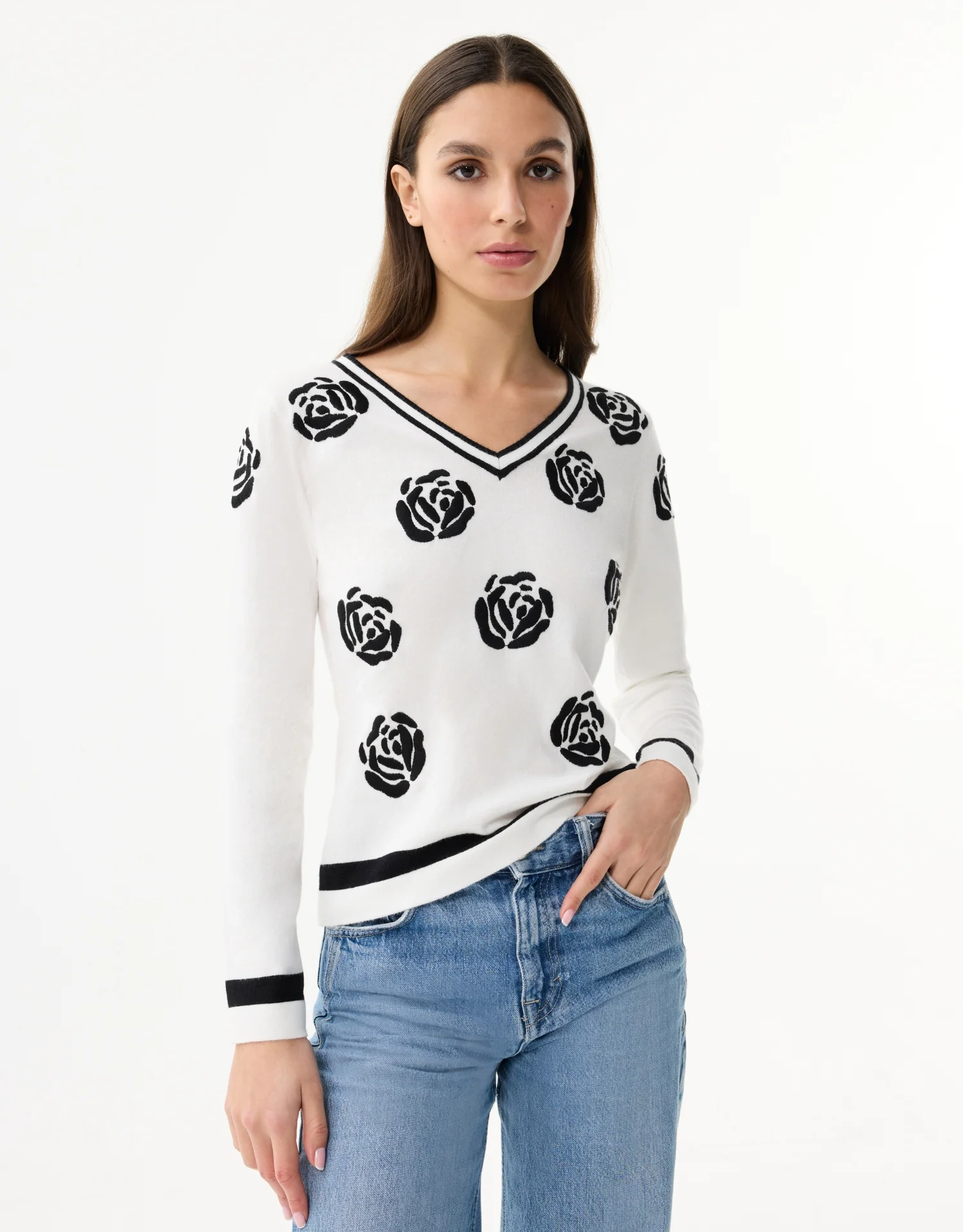 Pull motif fleurs - Image 8