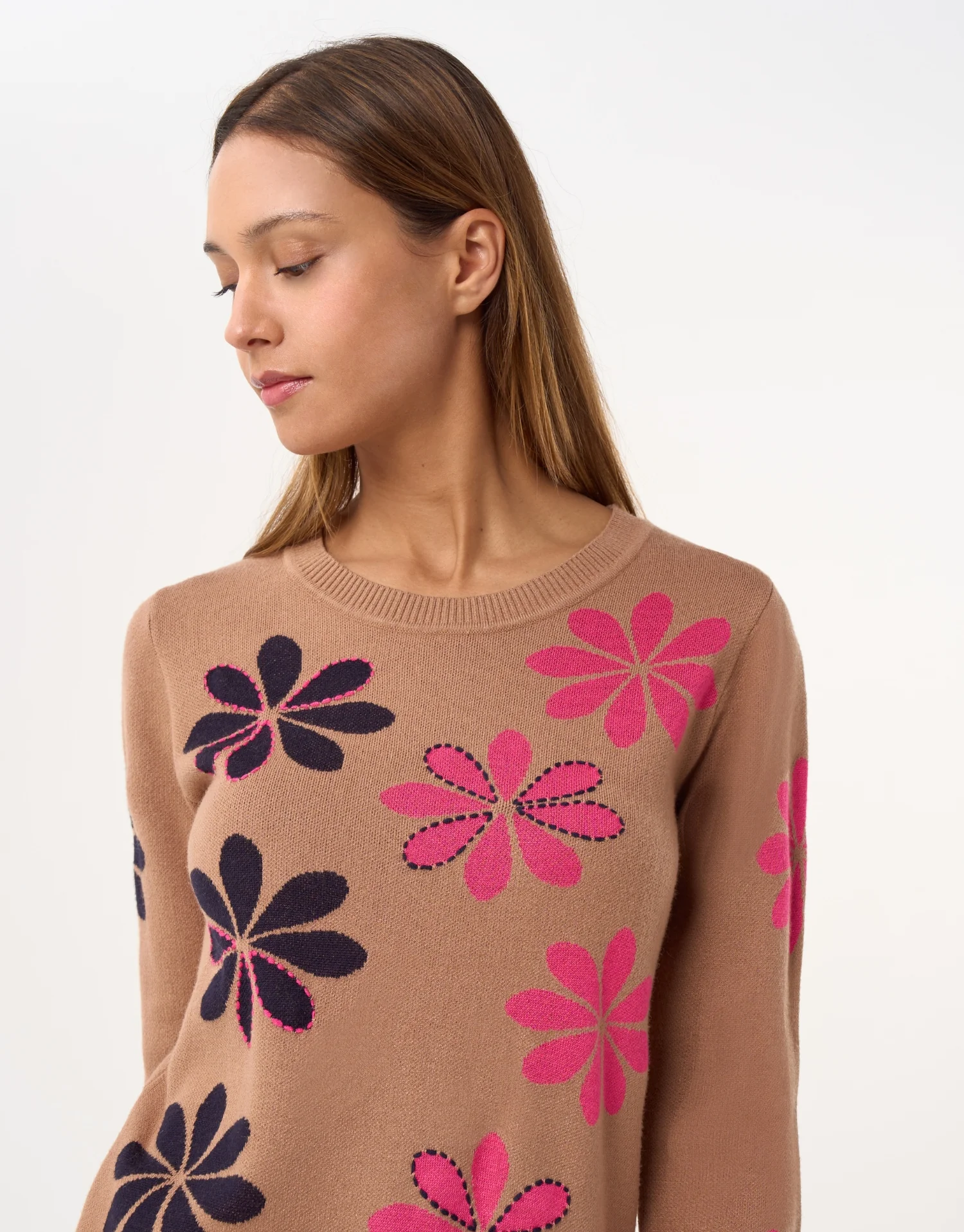 Pull motif fleurs multicolores - Image 2